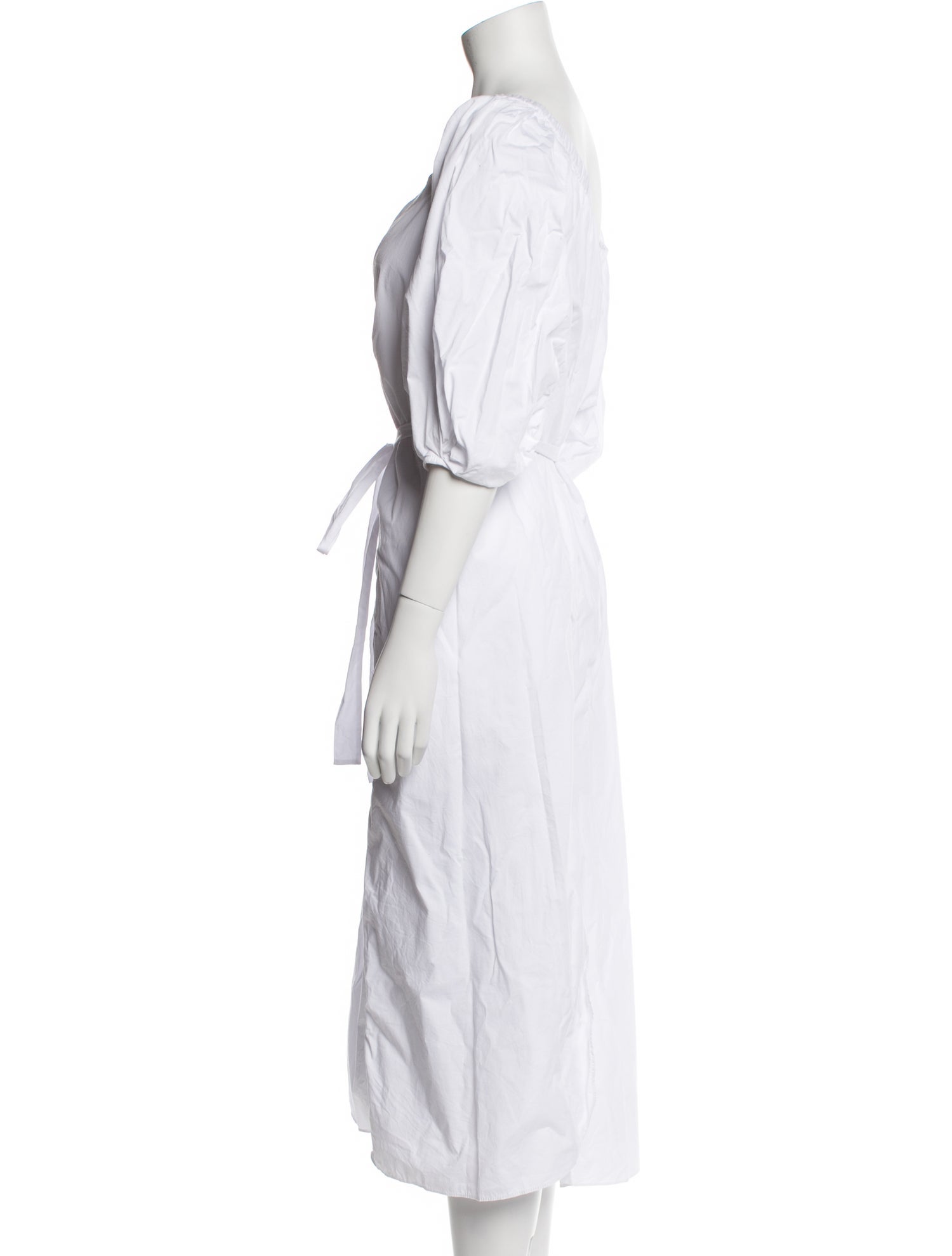 Staud Plunge Neckline Long Dress