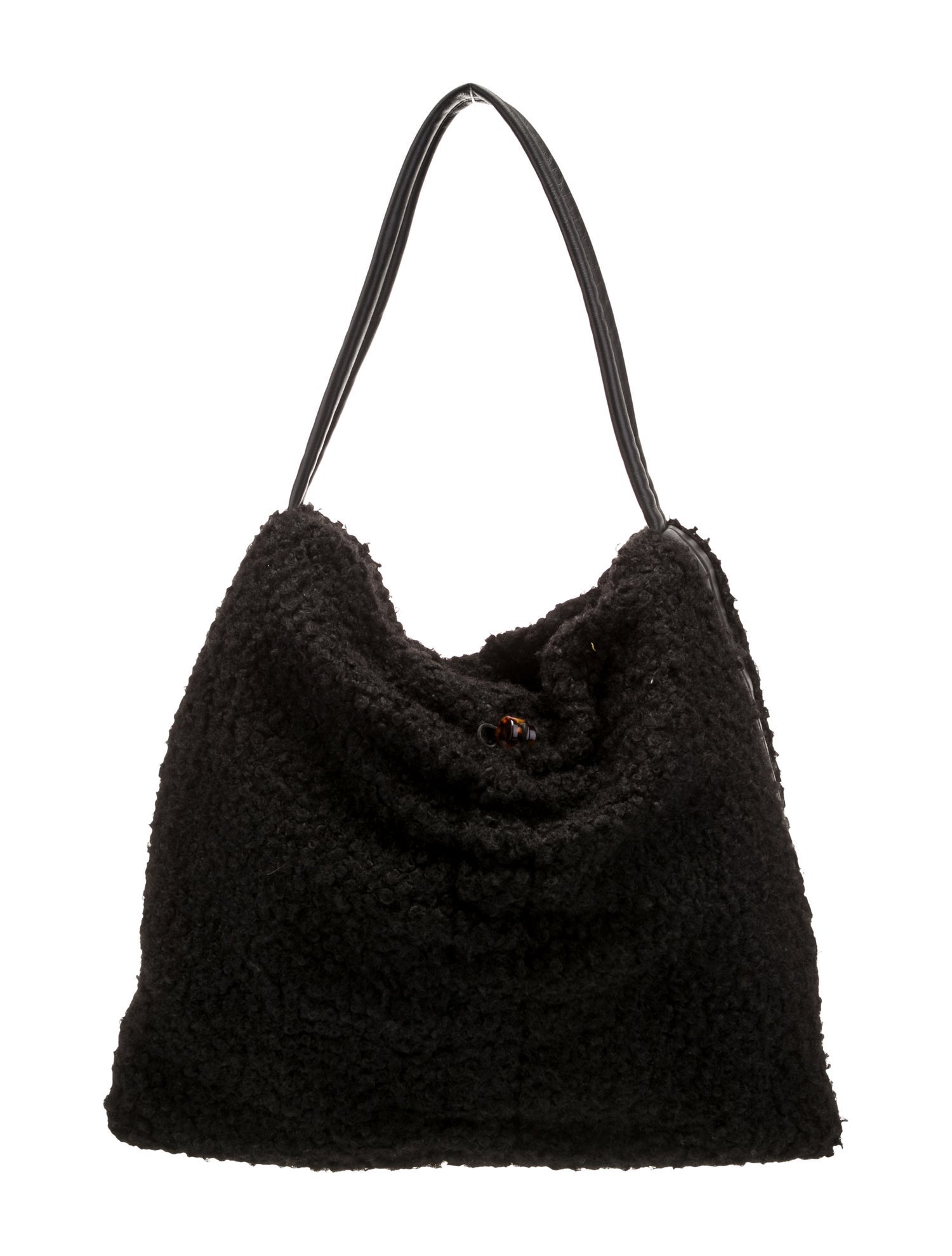Staud Faux Fur Shoulder Bag