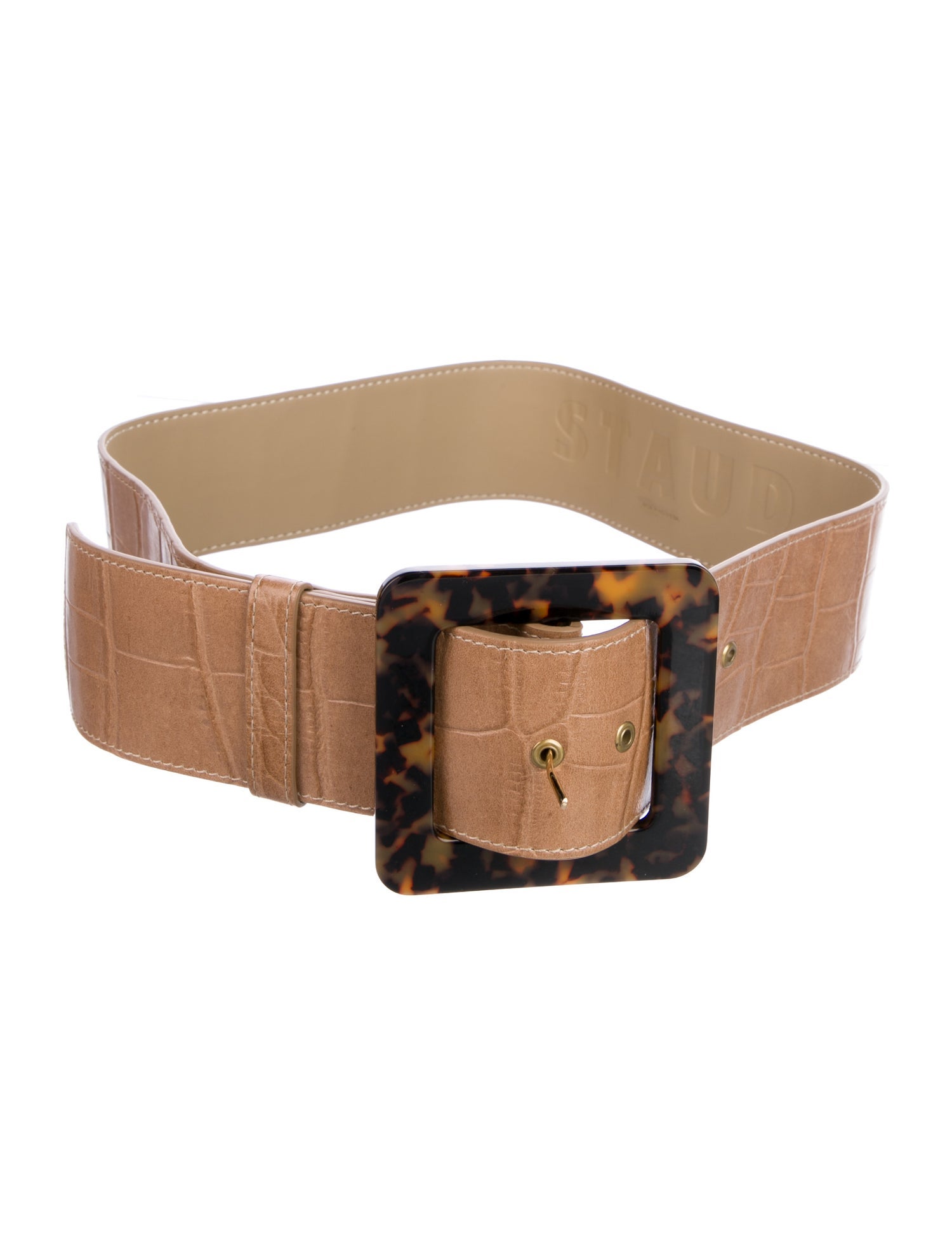 Staud Wide Leather Belt