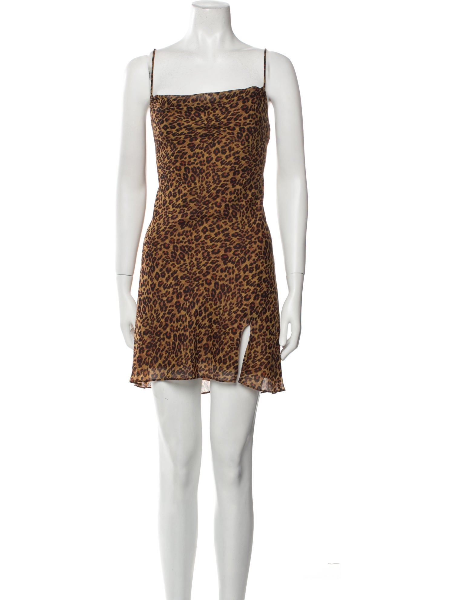 Staud Animal Print Mini Dress