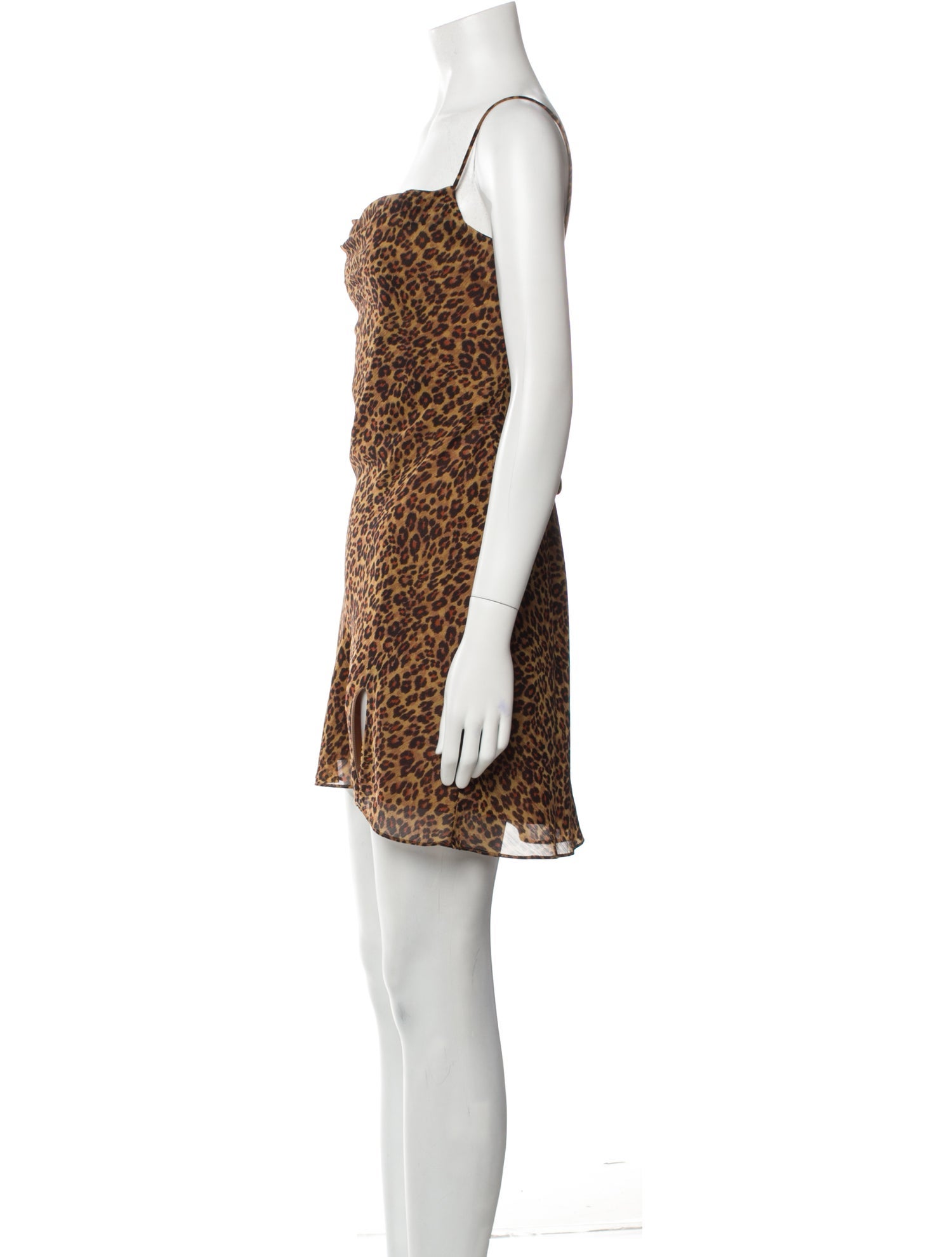 Staud Animal Print Mini Dress