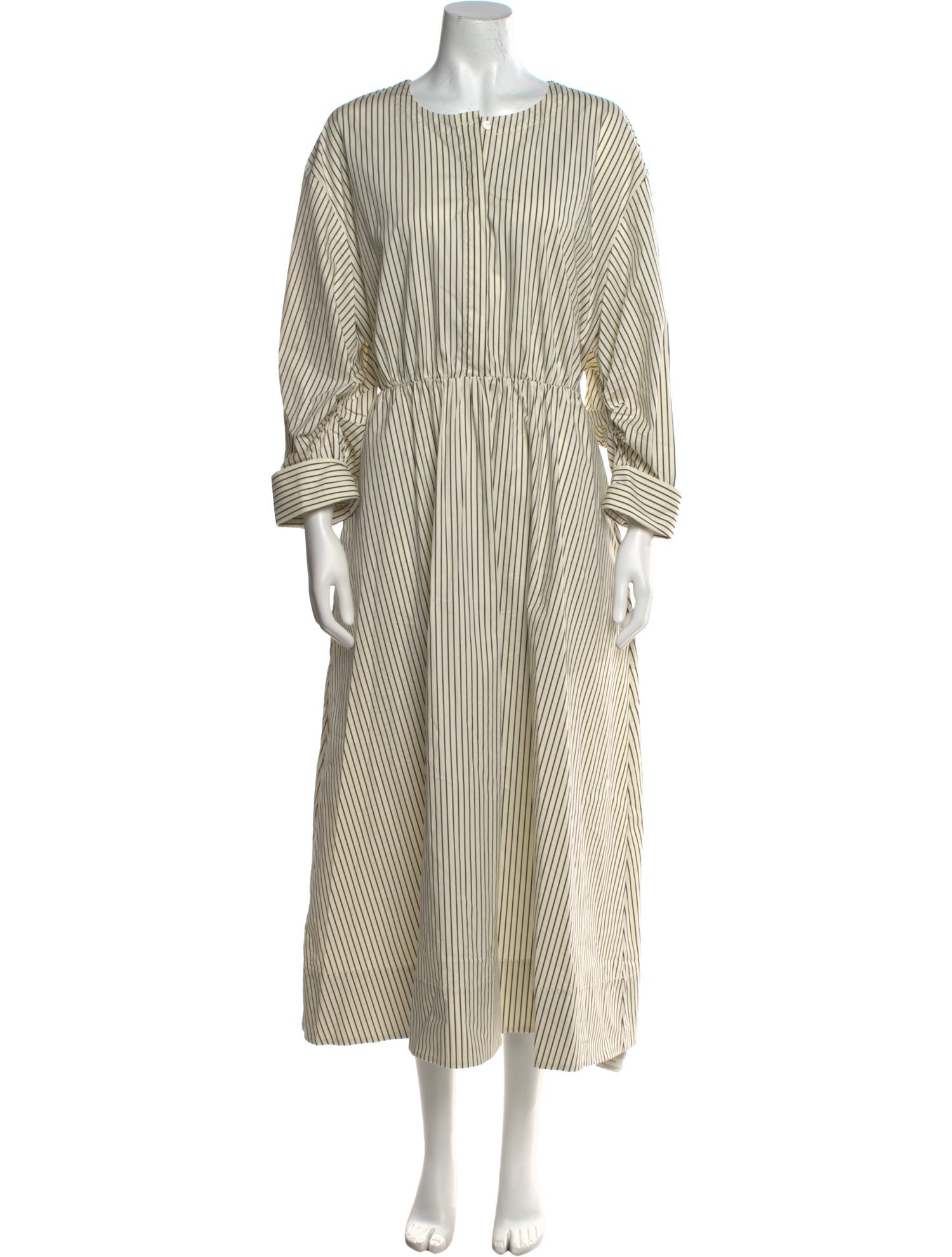 Staud Striped Long Dress