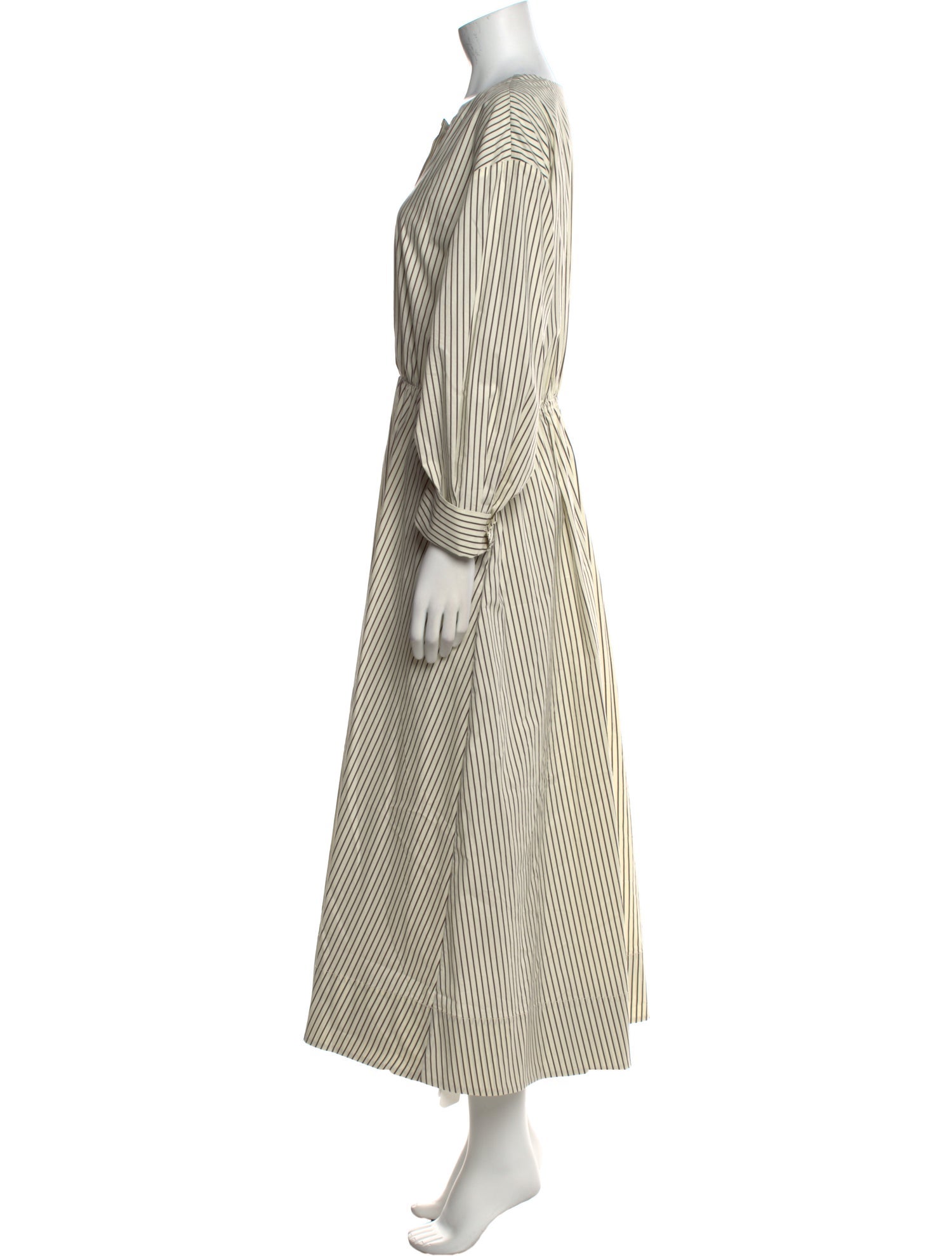 Staud Striped Long Dress