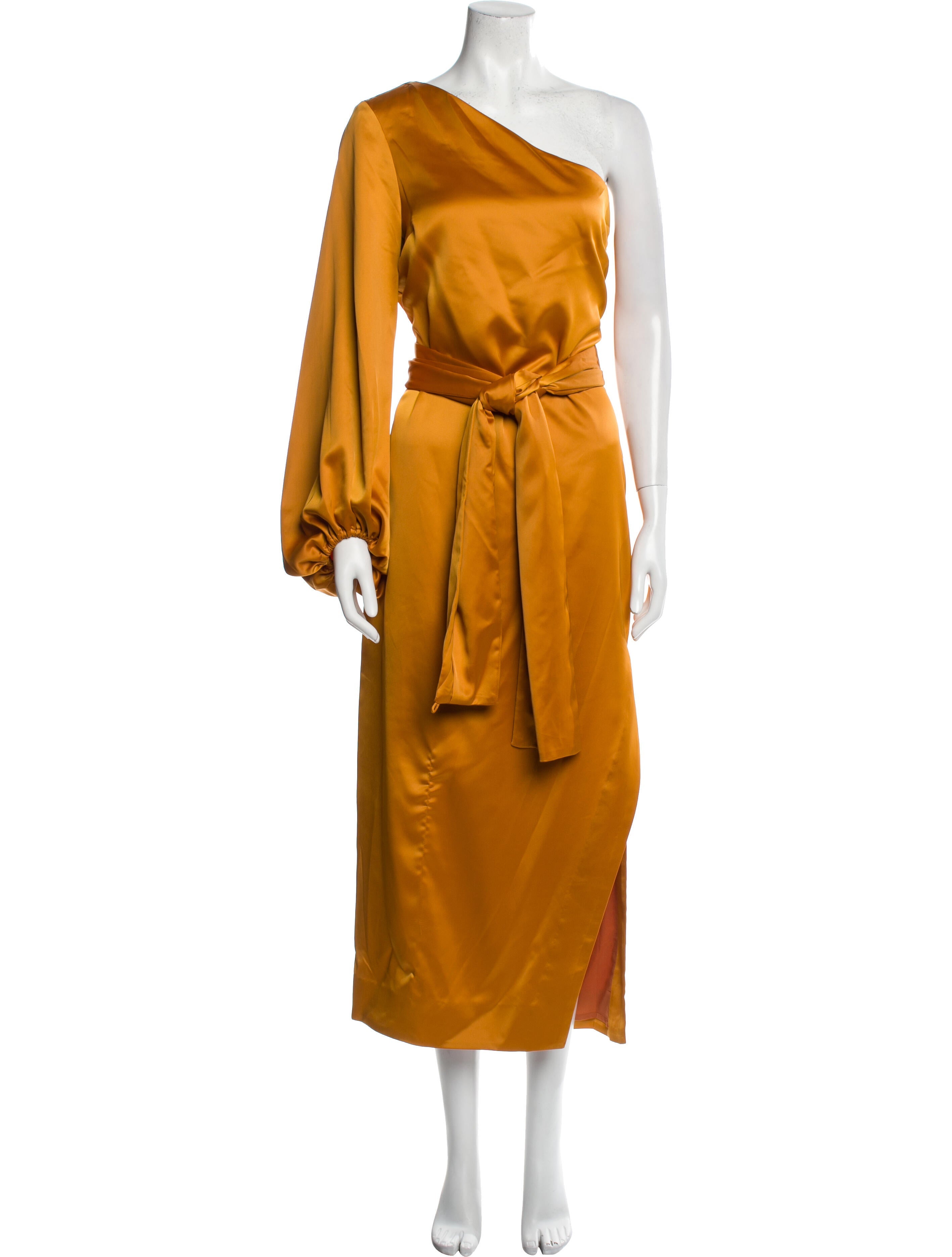 Staud One-Shoulder Long Dress