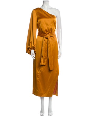 Staud One-Shoulder Long Dress