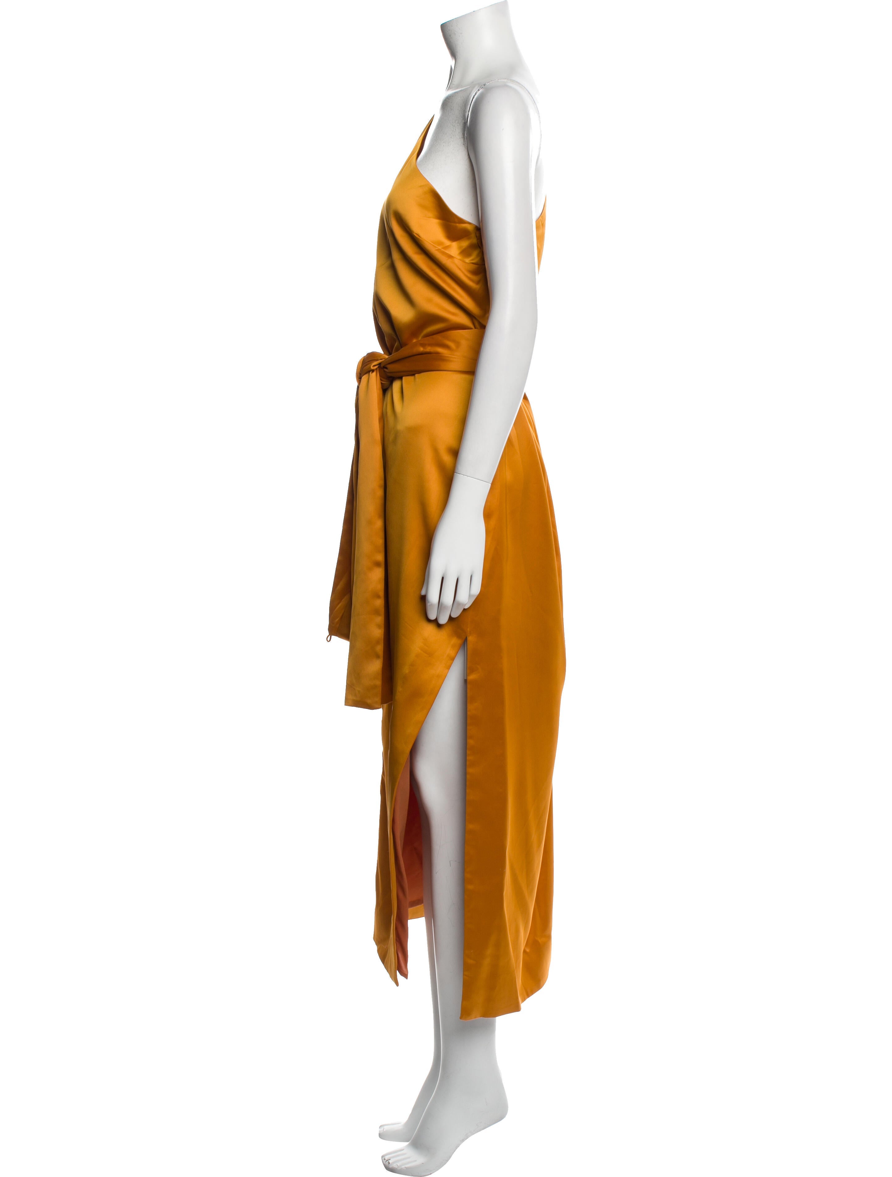 Staud One-Shoulder Long Dress