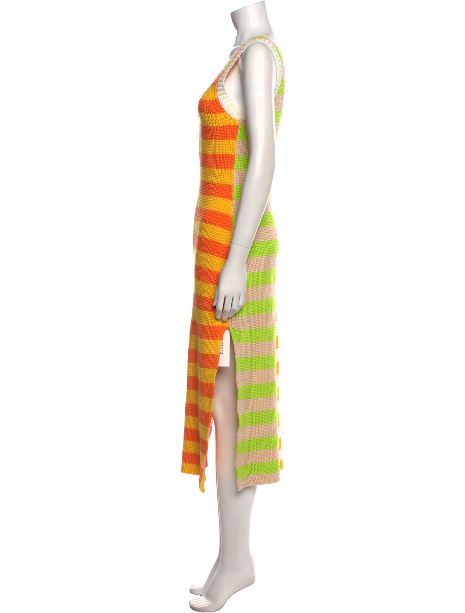 Staud Striped Midi Length Dress w/ Tags
