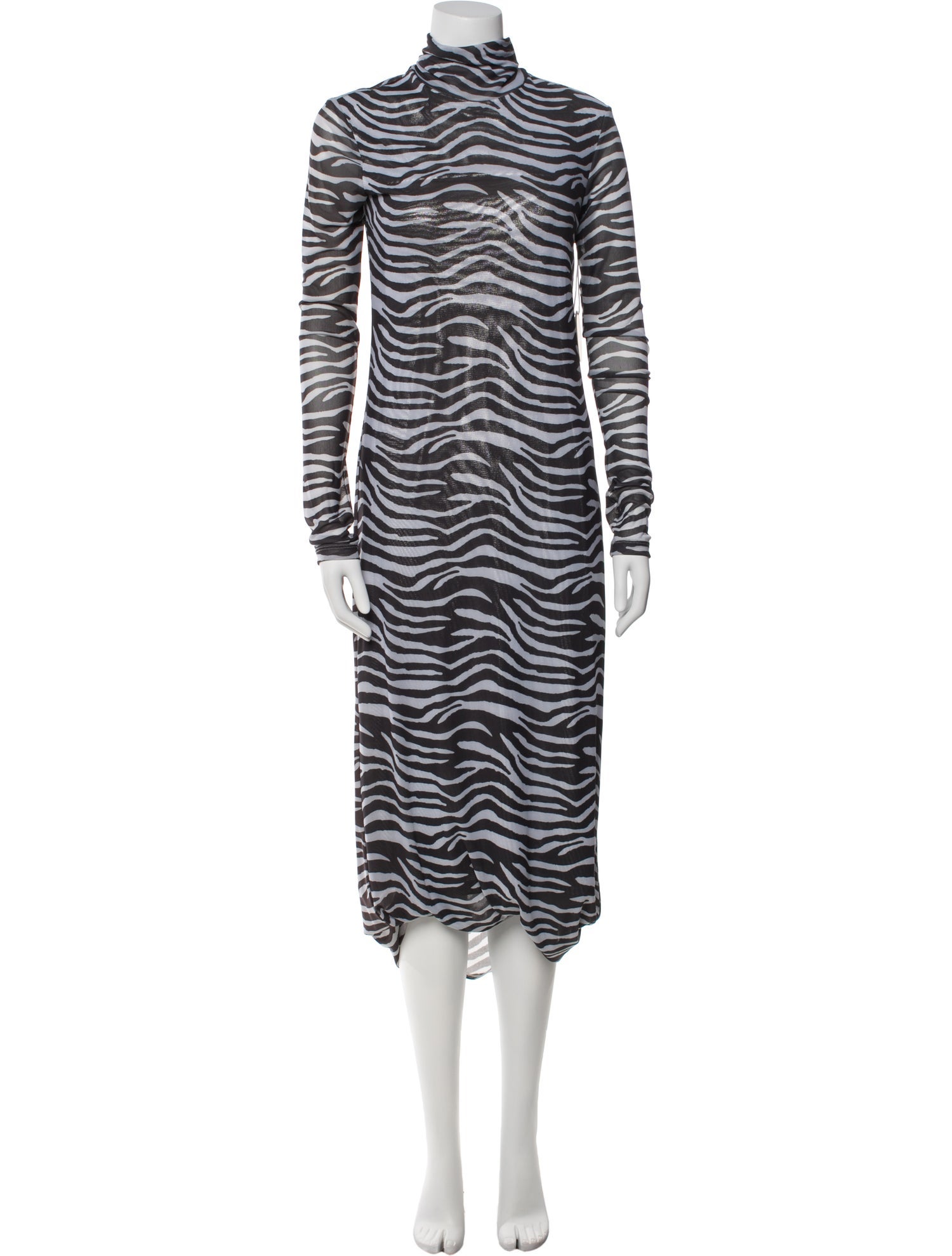 Staud Animal Print Long Dress