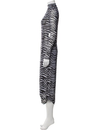 Staud Animal Print Long Dress