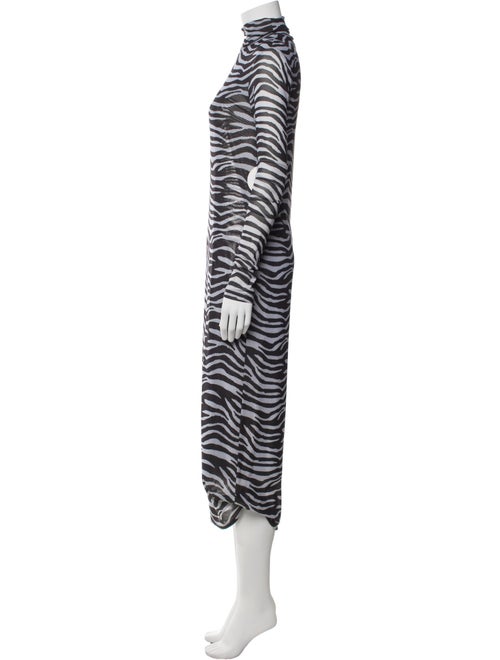 Staud Animal Print Long Dress
