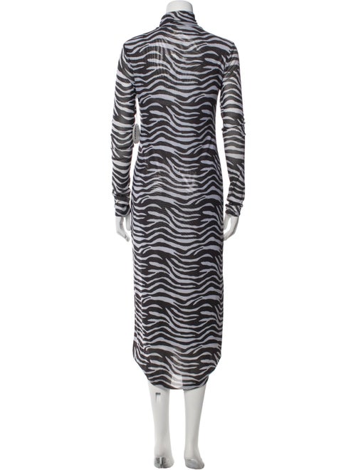 Staud Animal Print Long Dress
