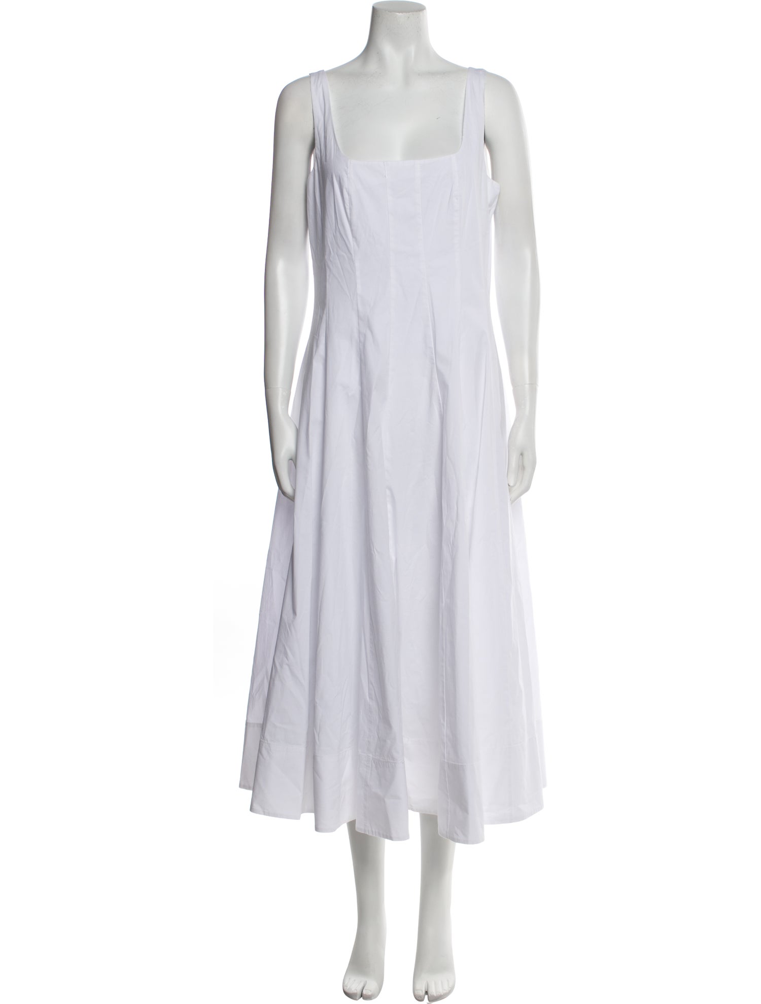 Staud Square Neckline Long Dress