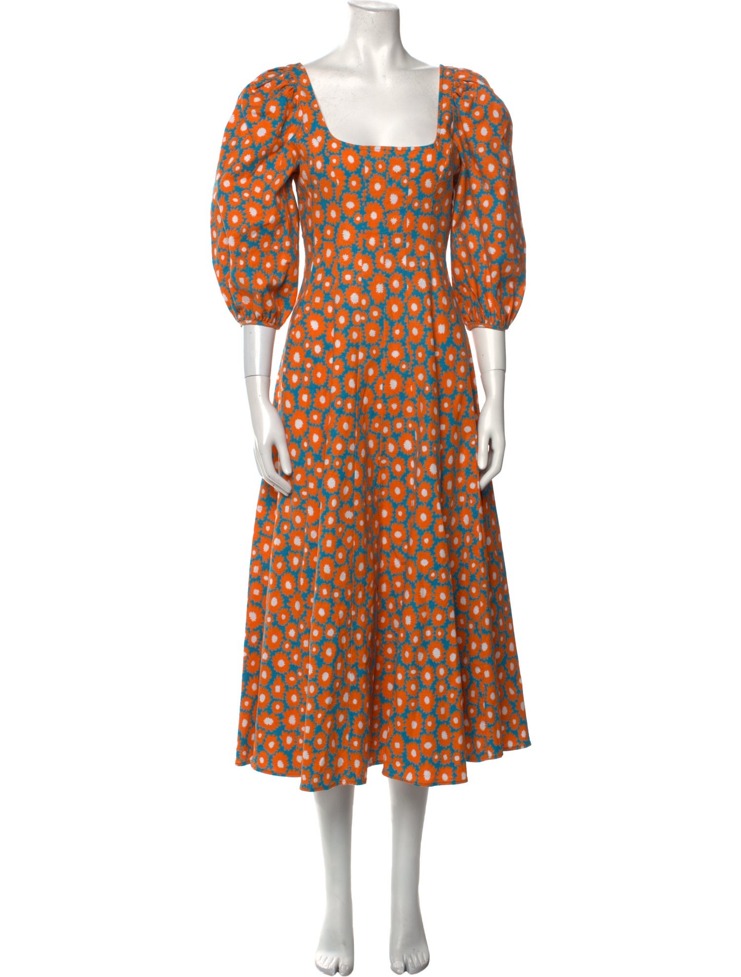 Staud Linen Long Dress