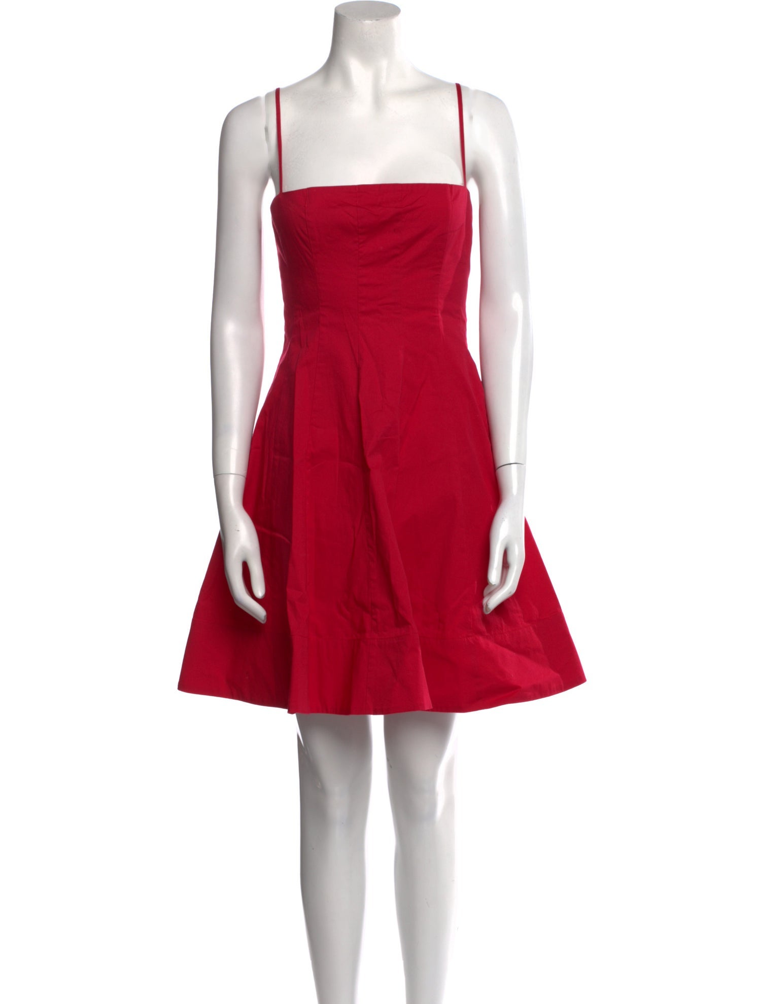Staud Square Neckline Mini Dress