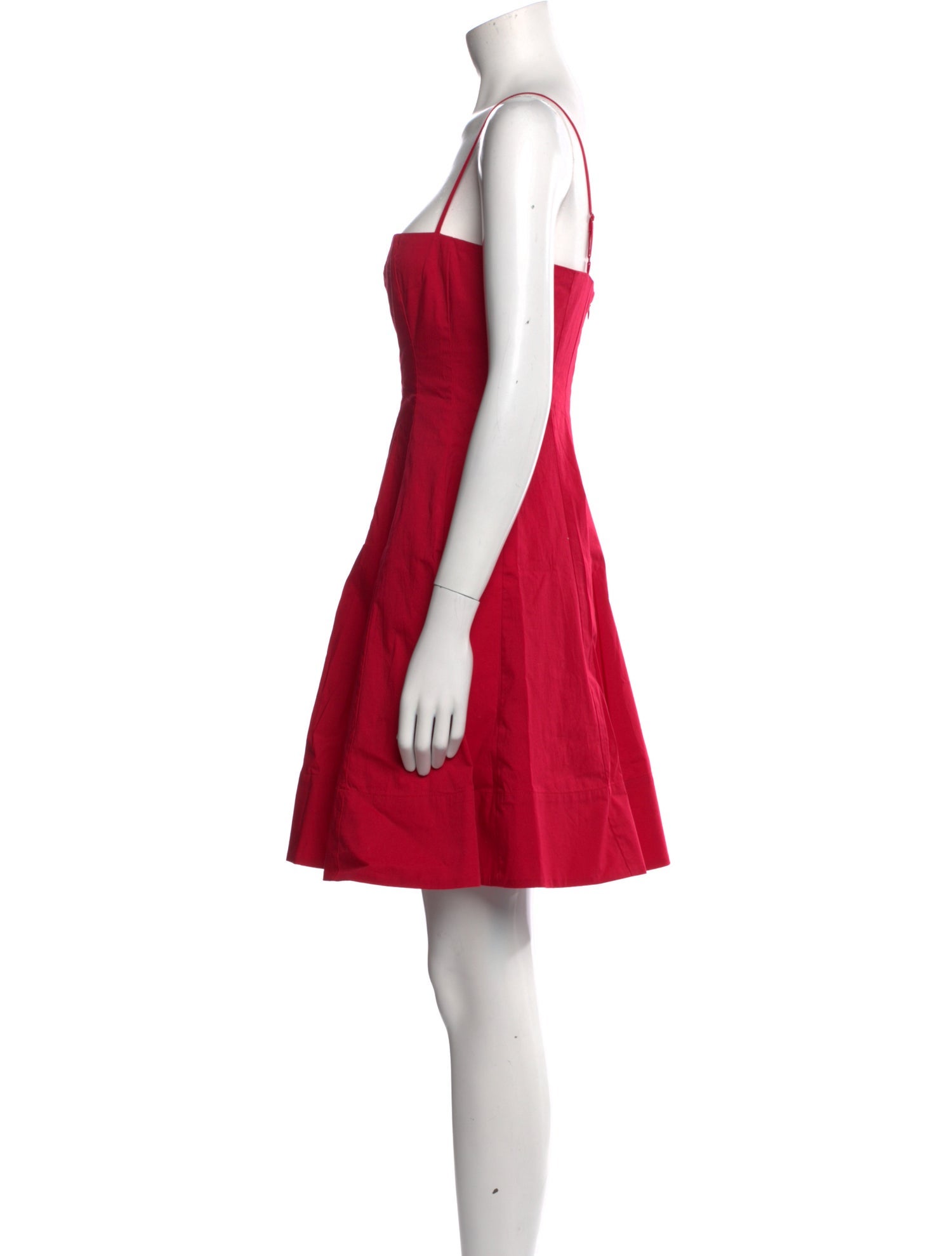 Staud Square Neckline Mini Dress