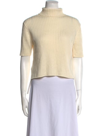 Staud Wool Mock Neck Sweater