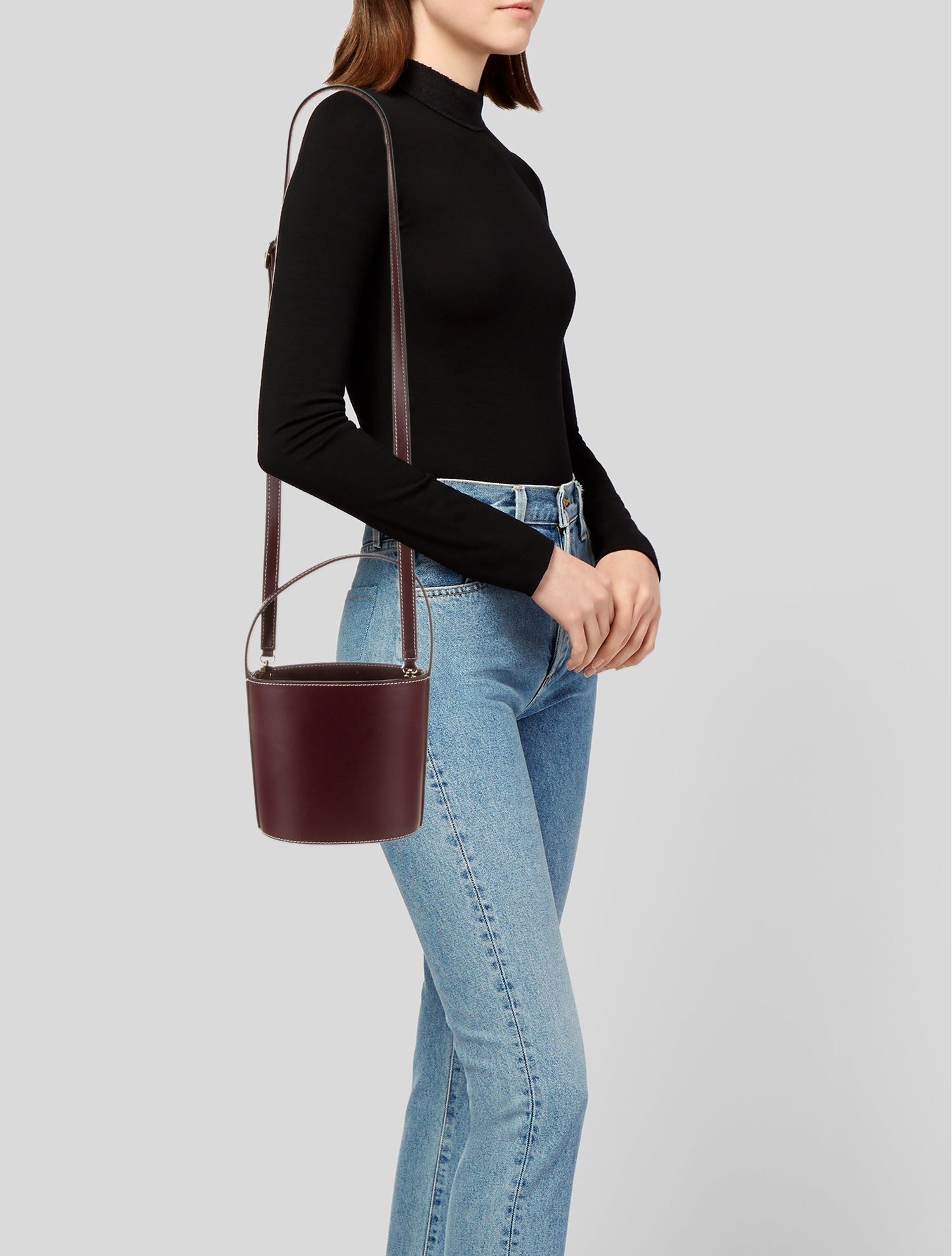 Staud Leather Bucket Bag
