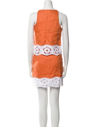 Staud Linen Lace Pattern Skirt Set