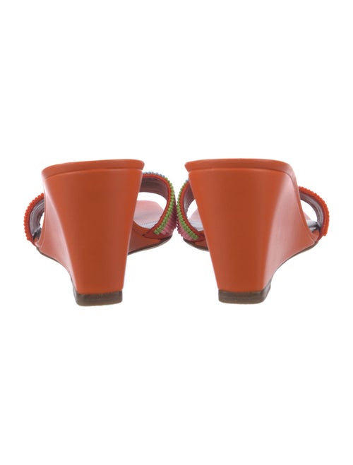 Staud Leather Beaded Accents Slides