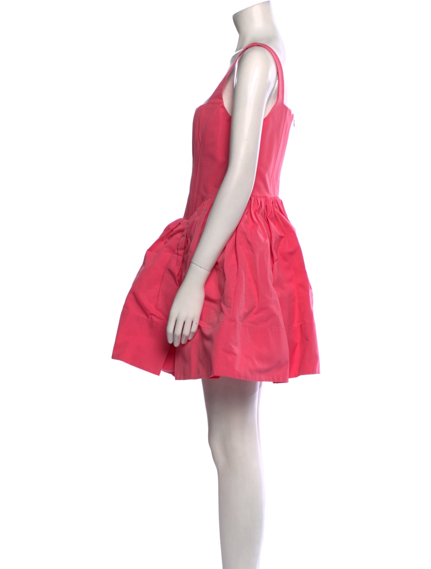 Staud Square Neckline Mini Dress