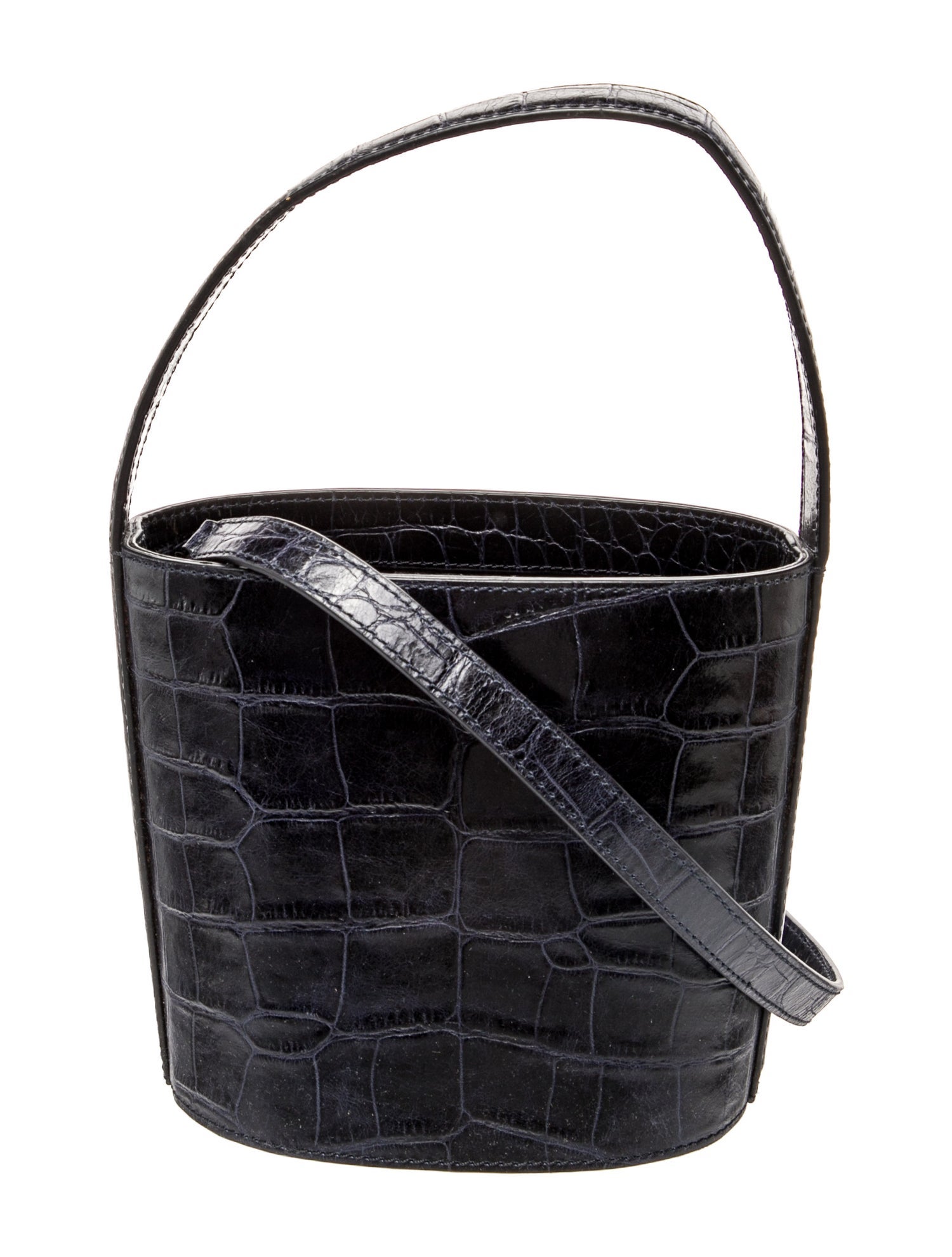 Staud Embossed Leather Bucket Bag