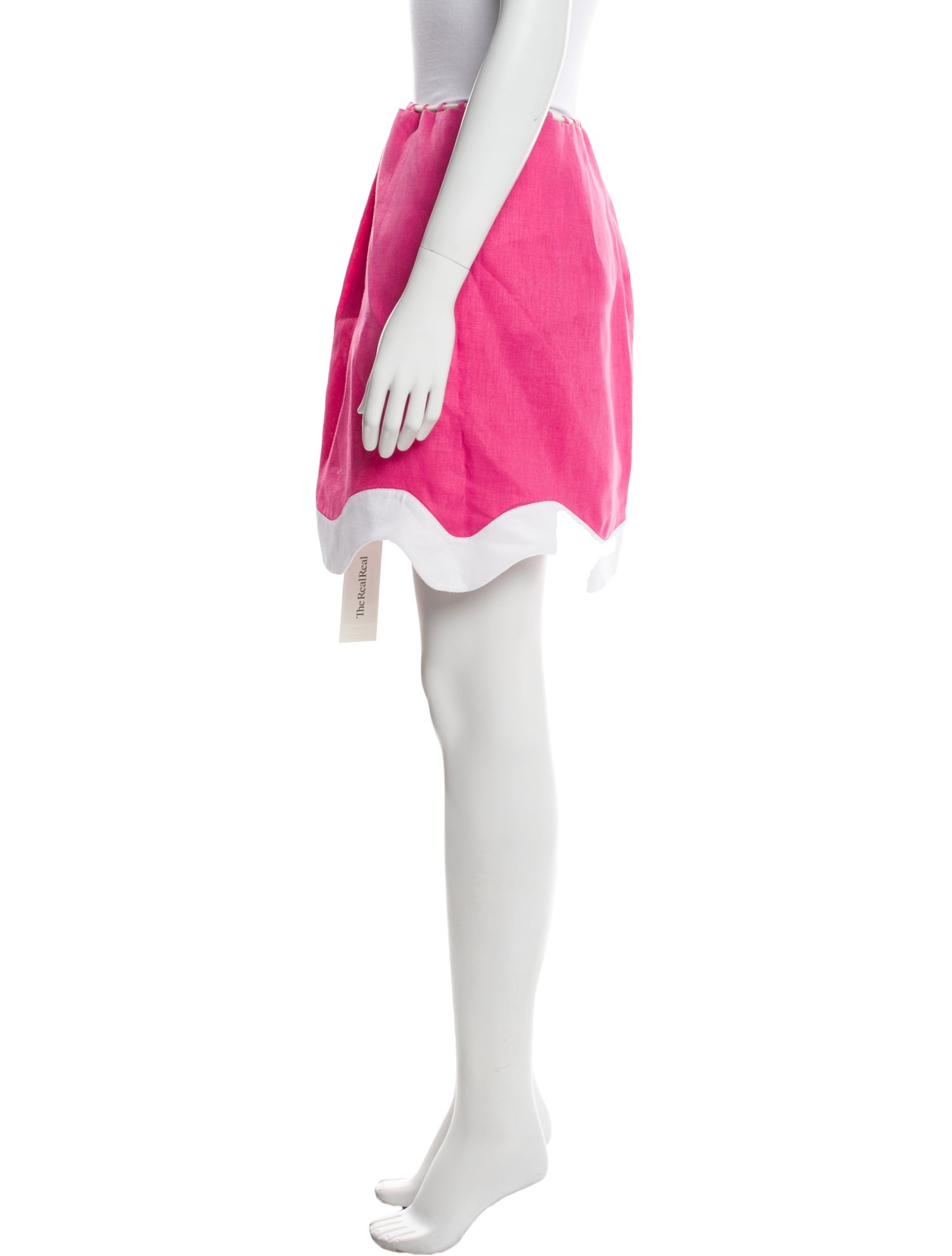 Staud Linen Mini Skirt