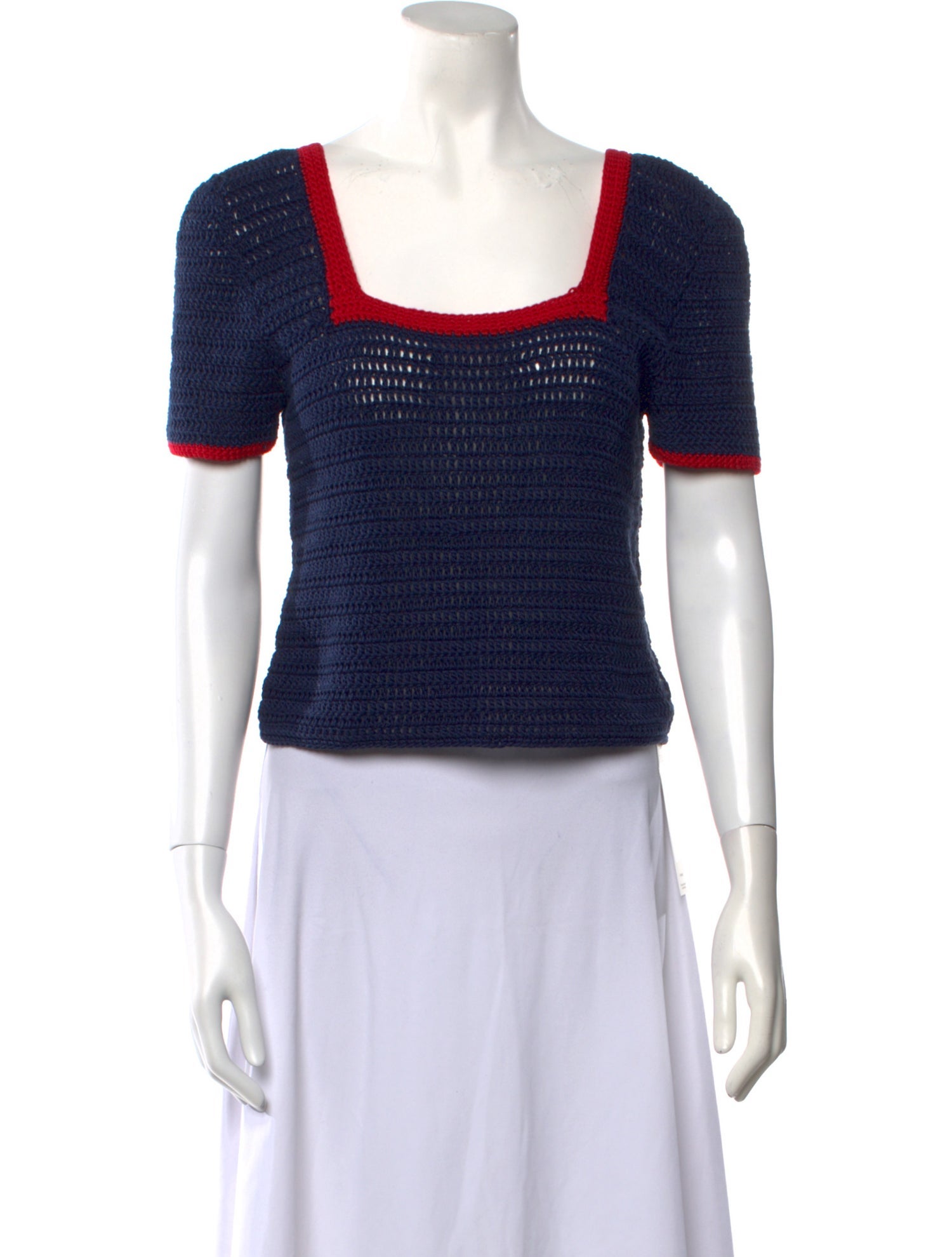 Staud Square Neckline Sweater