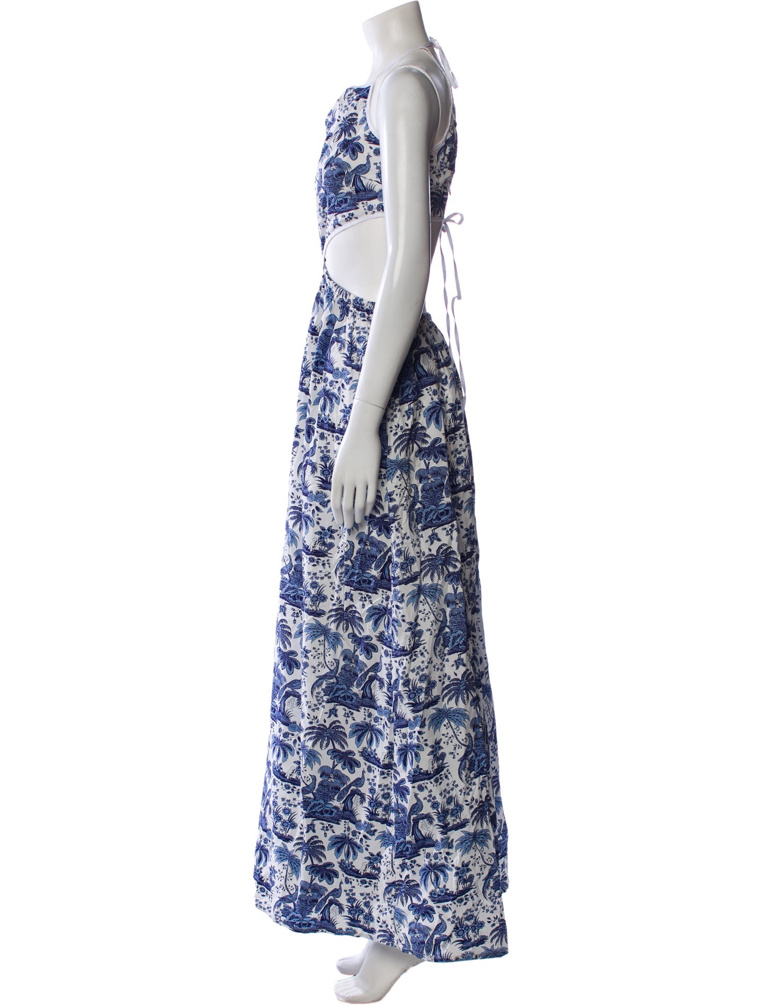 Staud Printed Long Dress