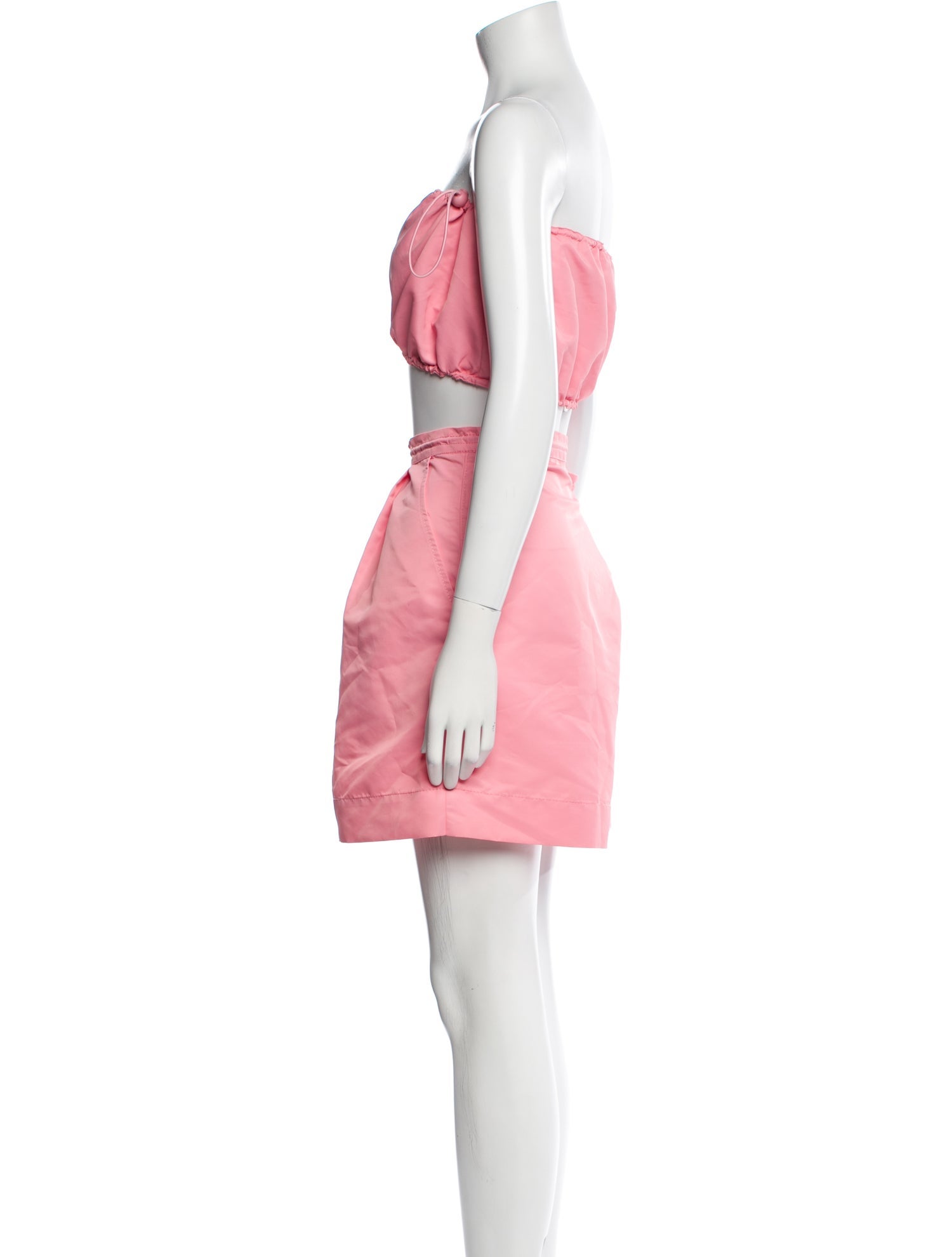 Staud Nylon Pleated Accents Short Set w/ Tags