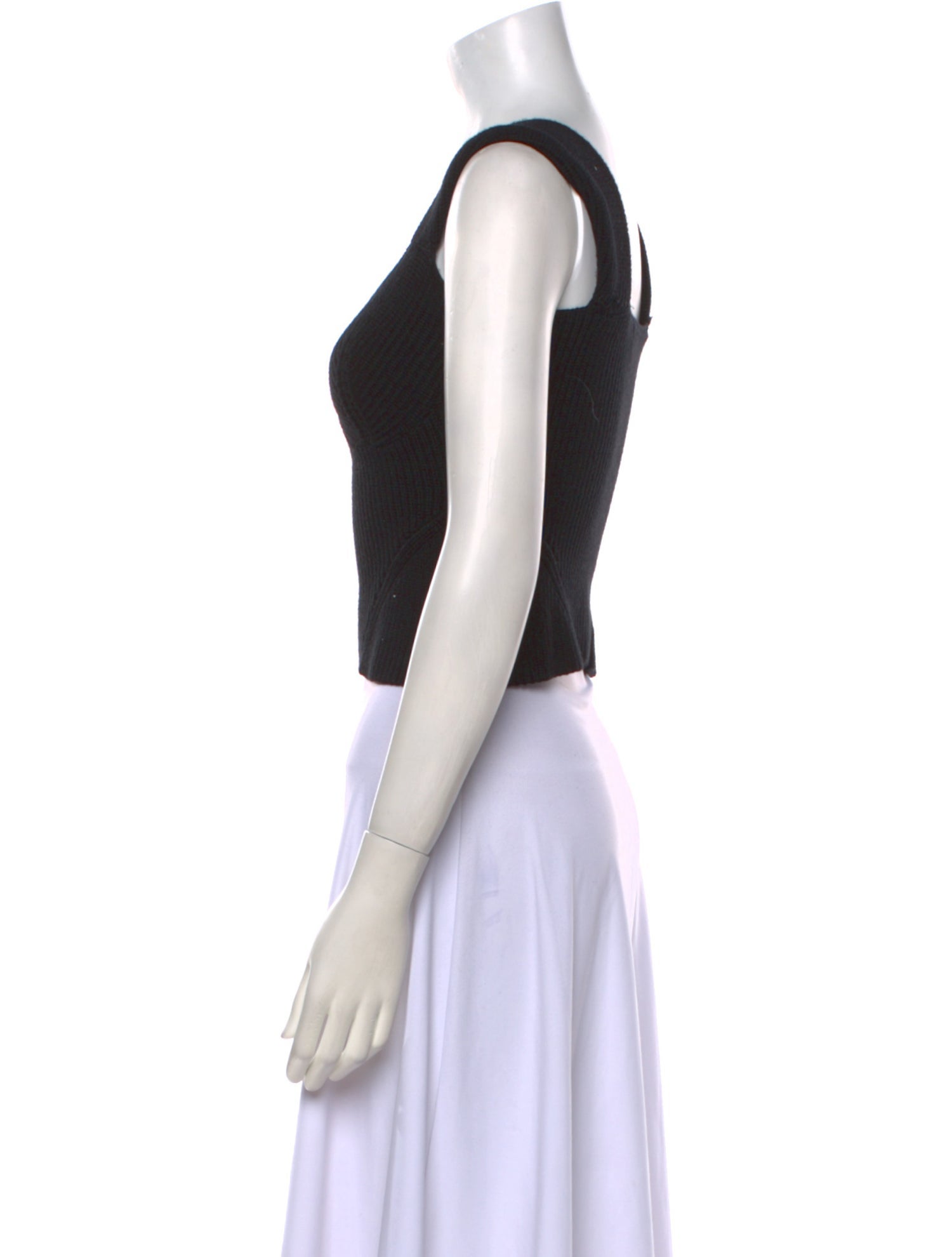 Staud Scoop Neck Sleeveless Crop Top