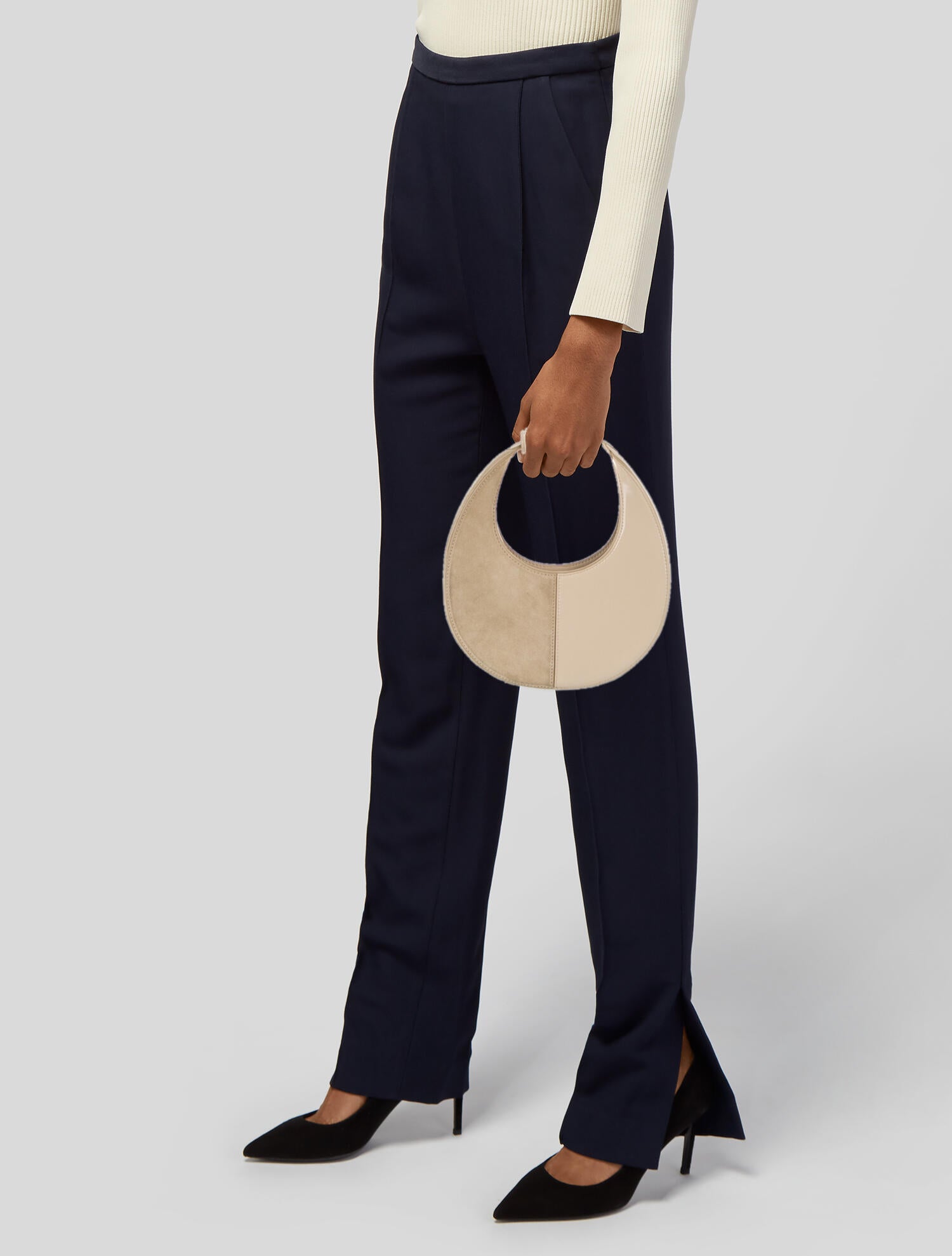 Staud Leather Top Handle Bag