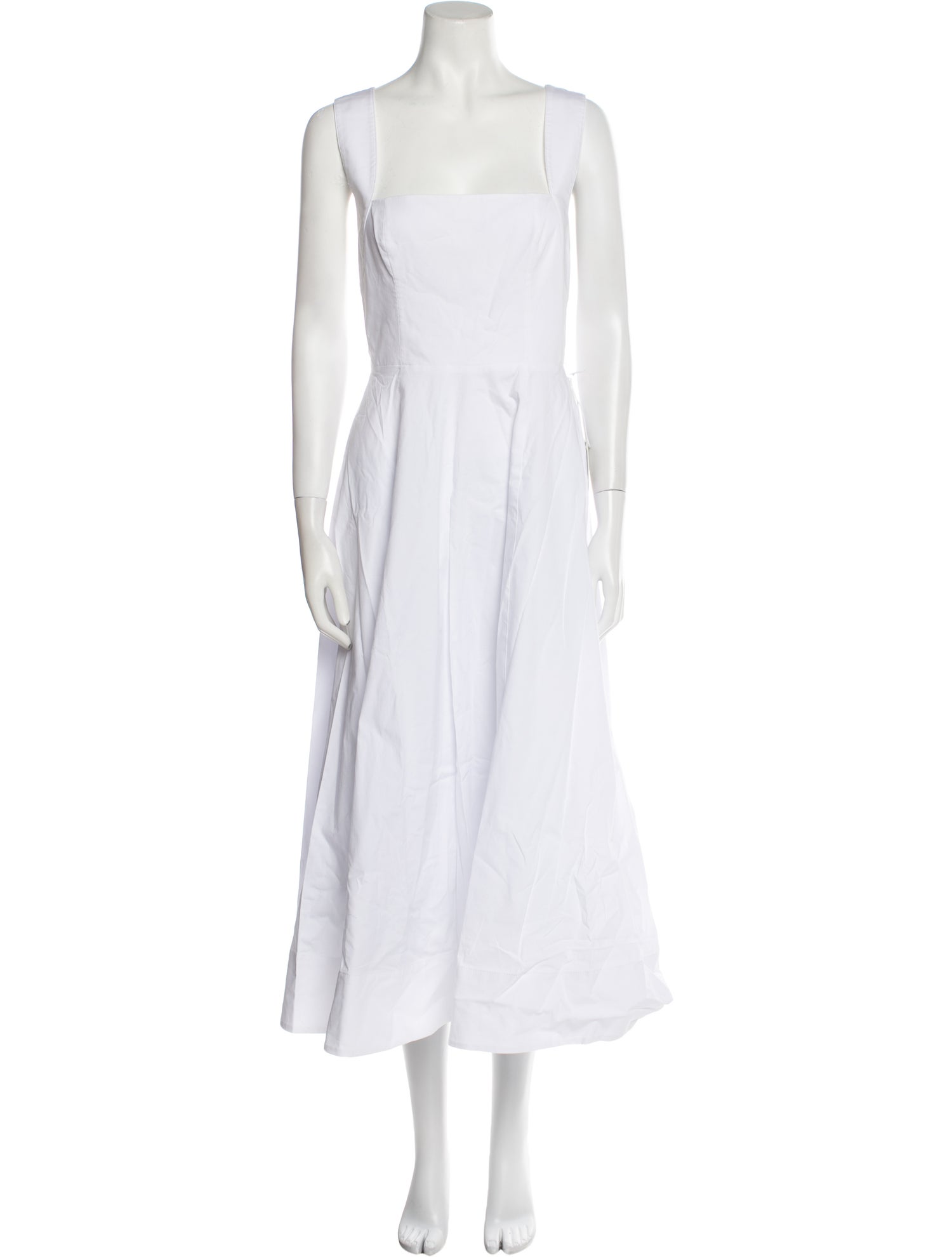 Staud Square Neckline Long Dress