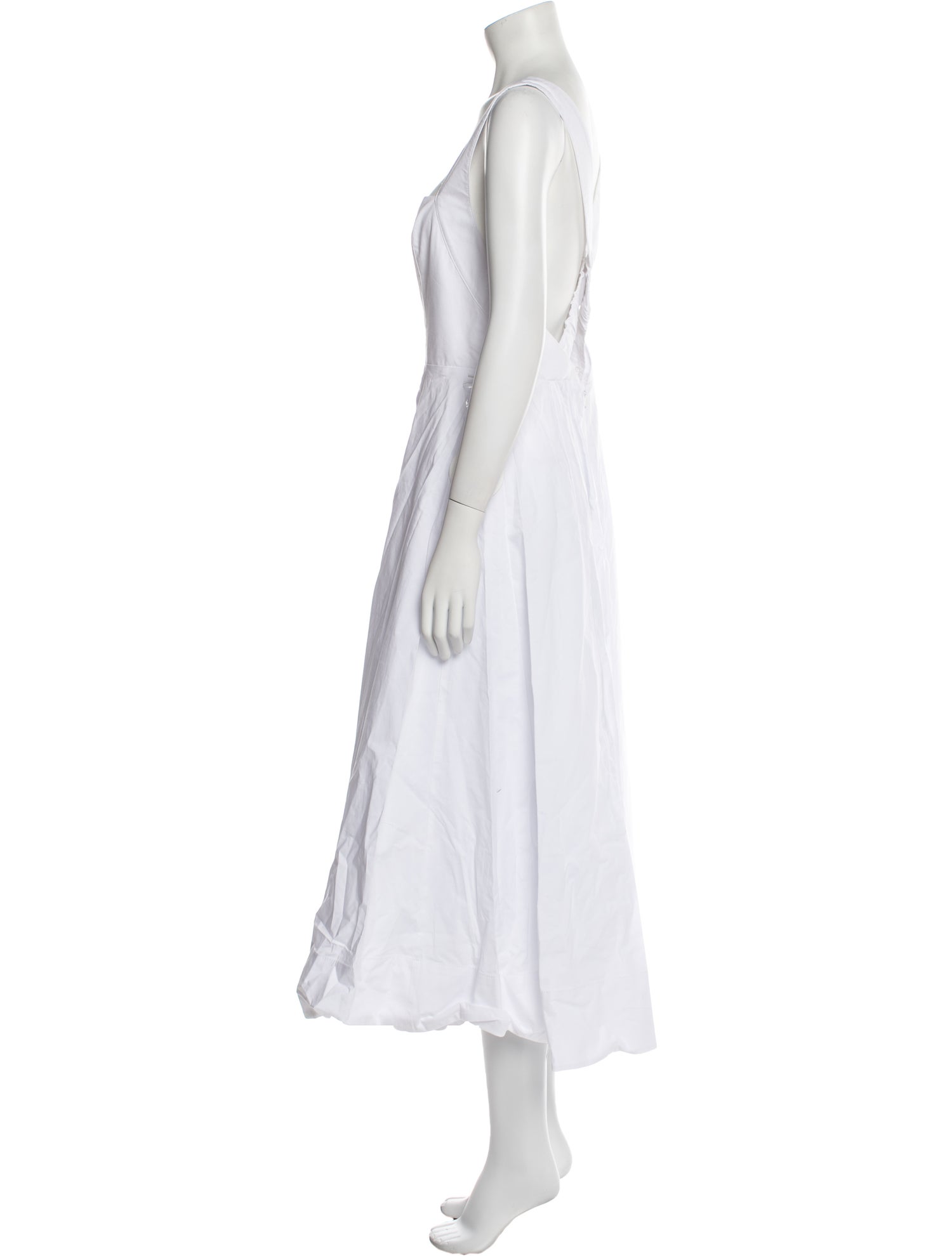 Staud Square Neckline Long Dress