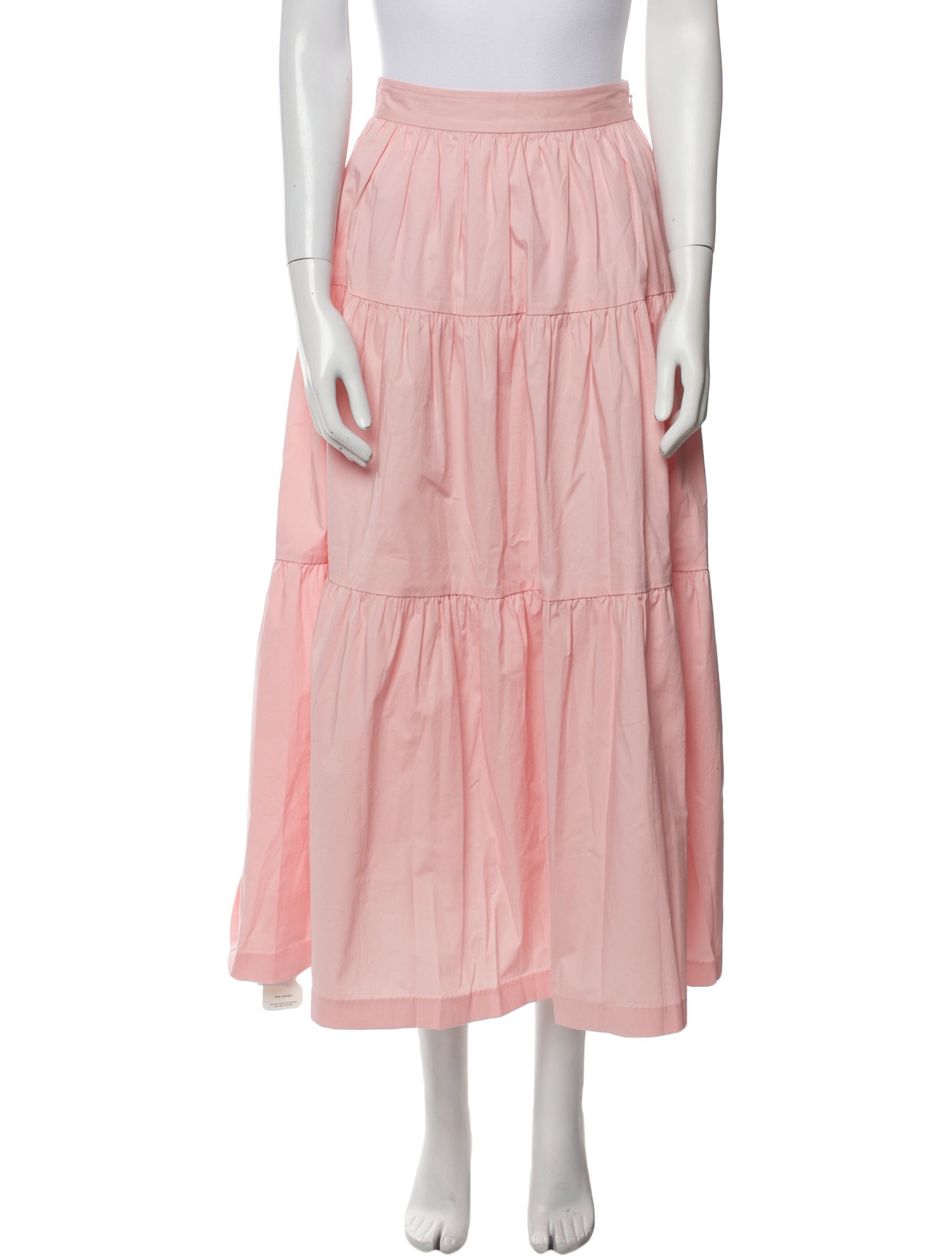 Staud Ruffle Embellishment Midi Length Skirt