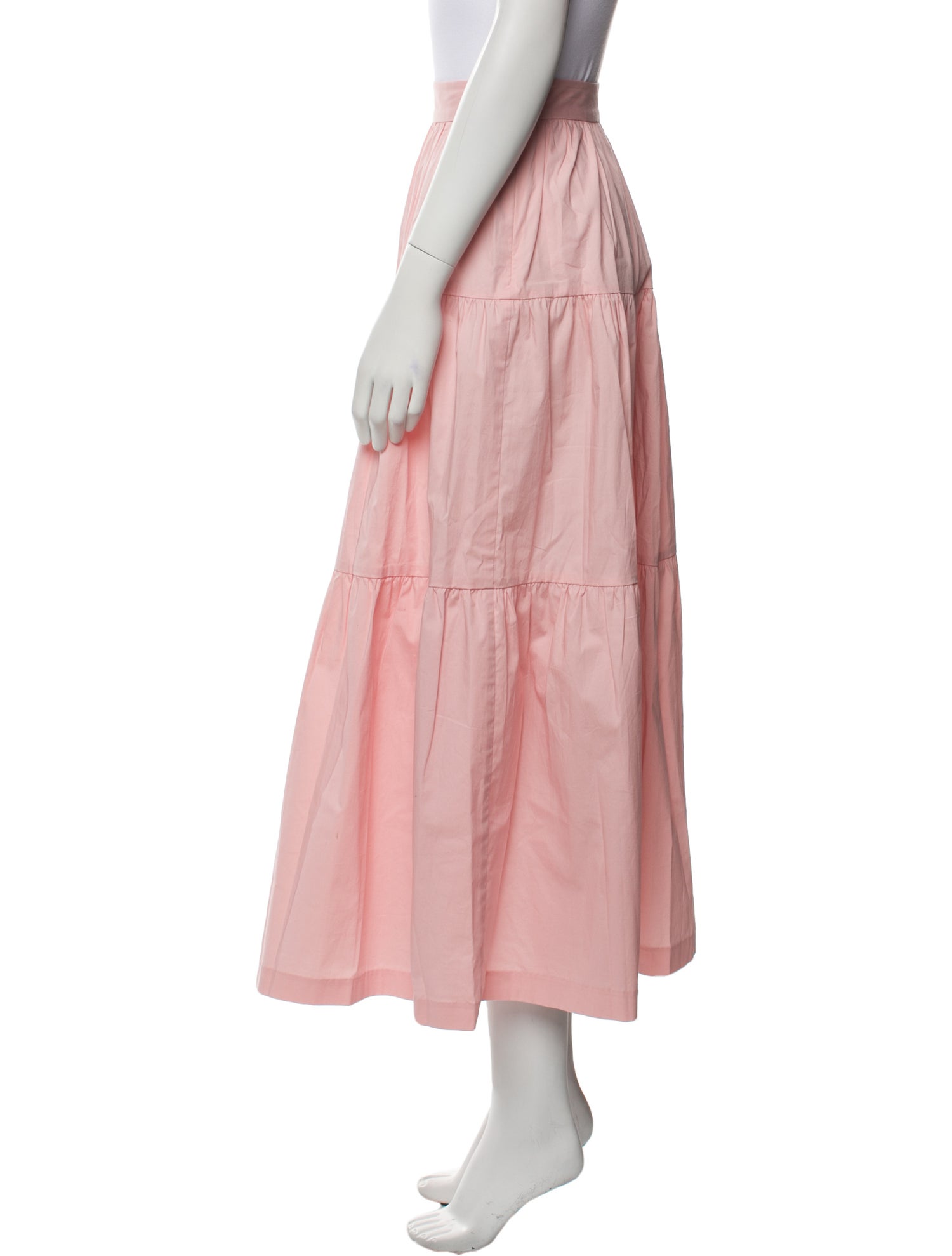 Staud Ruffle Embellishment Midi Length Skirt