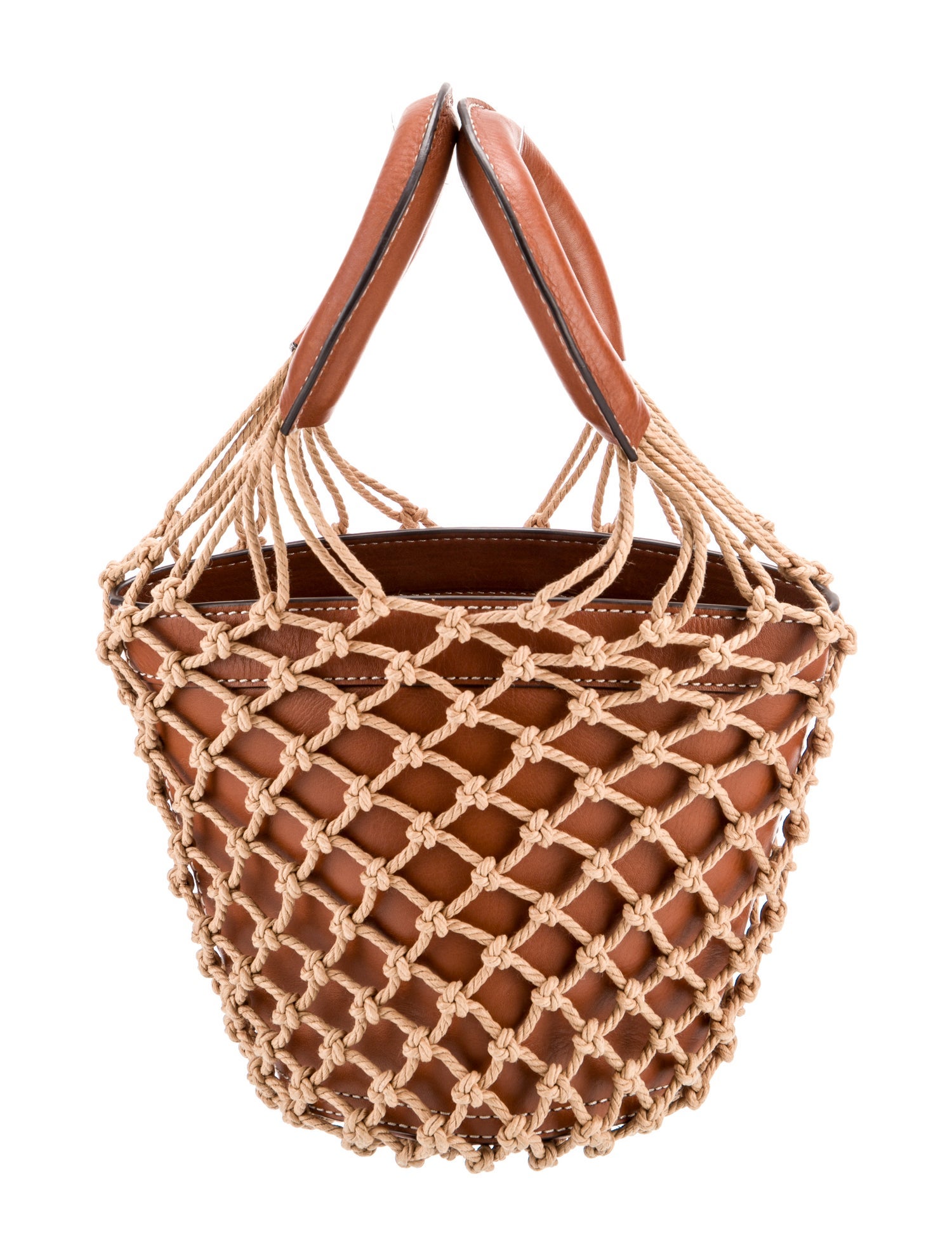 Staud Leather Top Handle Bag