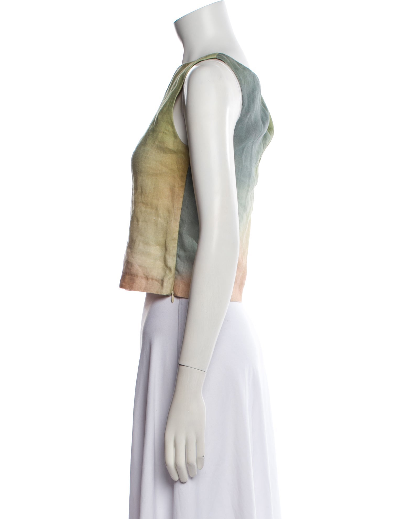 Staud Linen Printed Crop Top w/ Tags