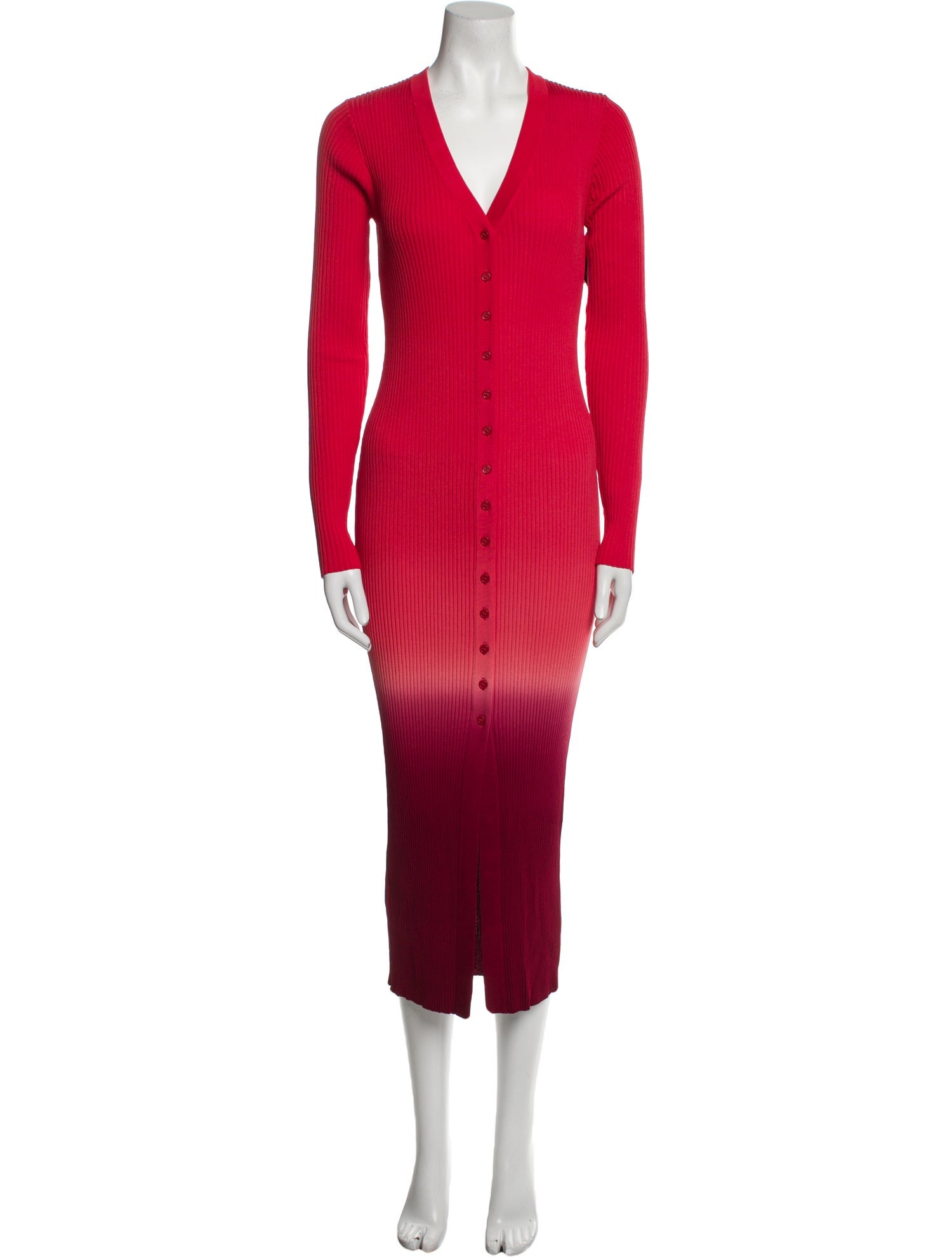 Staud V-Neck Long Dress w/ Tags