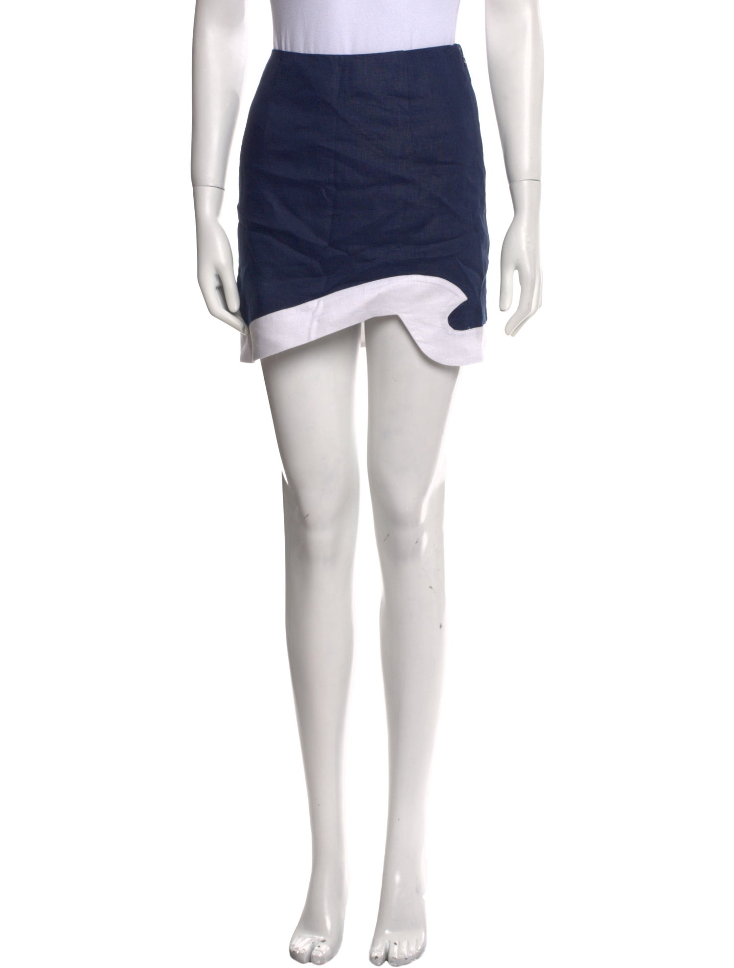 Staud Linen Mini Skirt