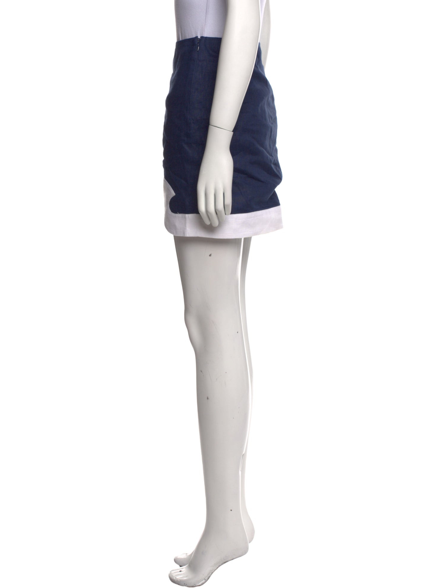 Staud Linen Mini Skirt