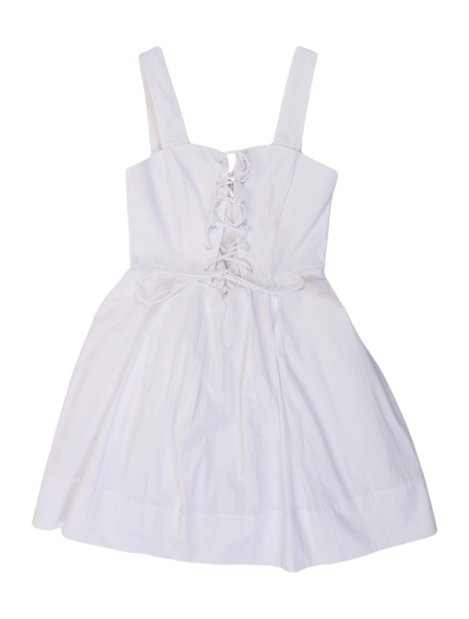 Staud Square Neckline Mini Dress