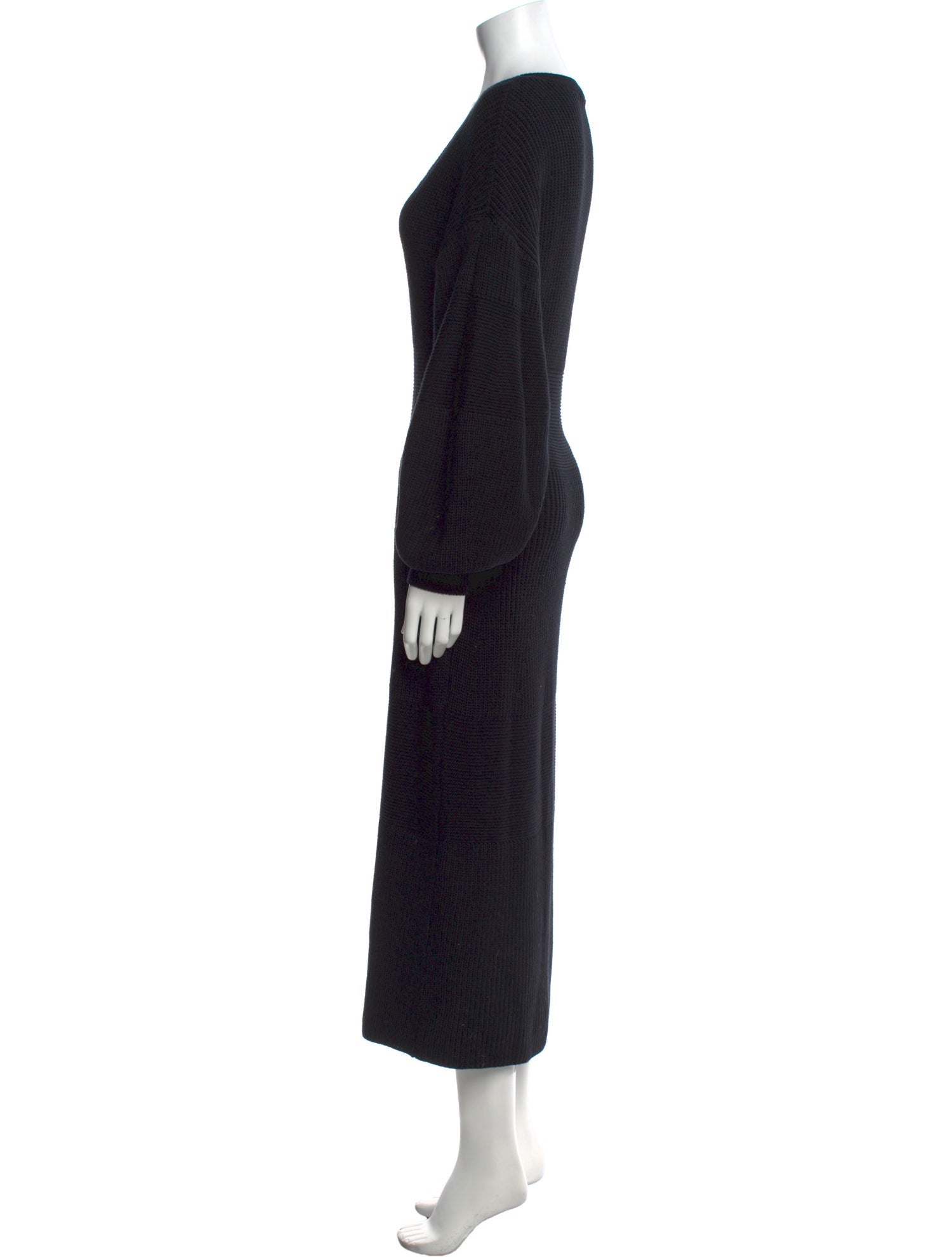 Staud V-Neck Midi Length Dress