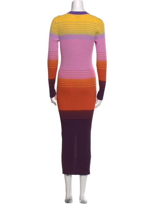 Staud Striped Long Dress