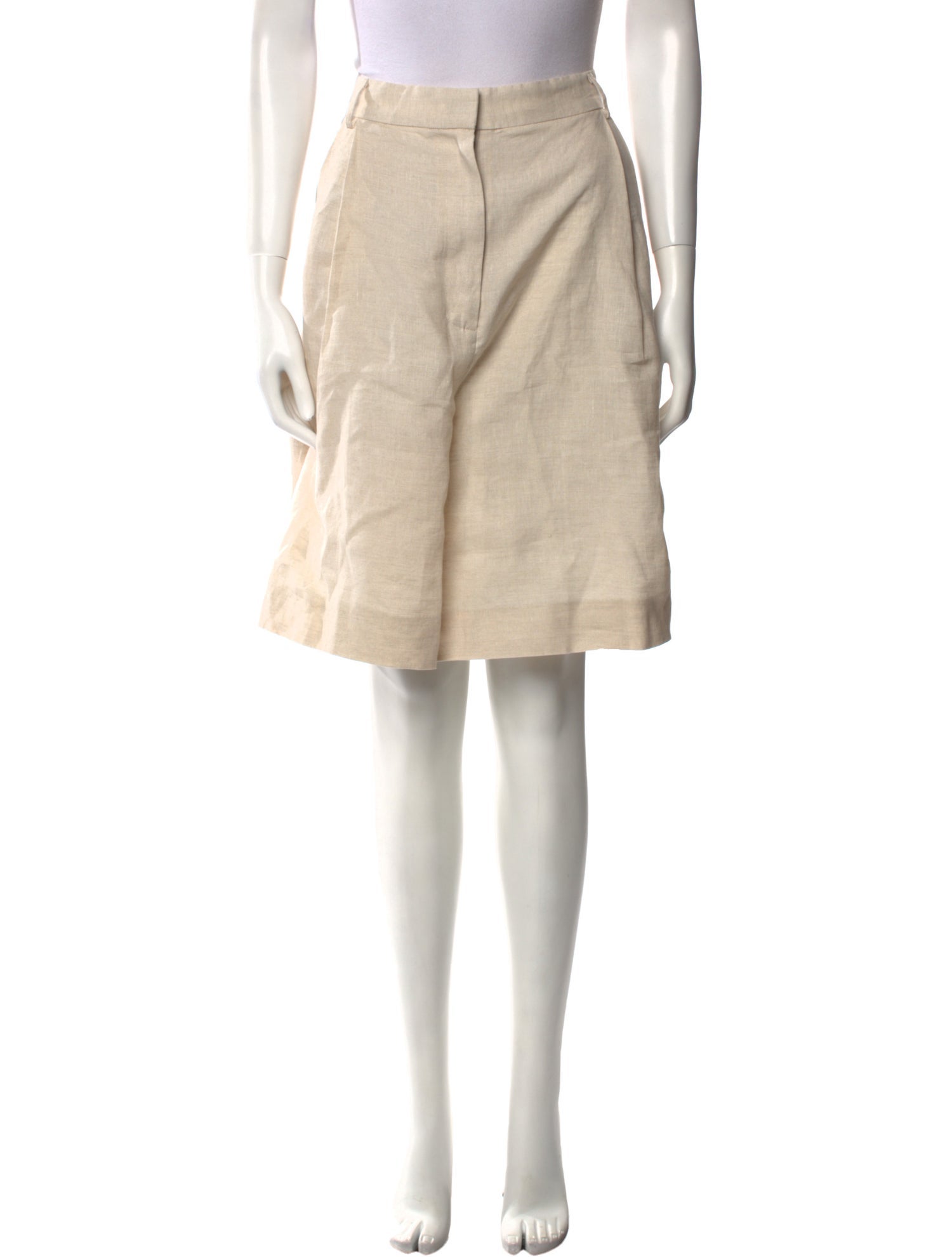 Staud Linen Knee-Length Shorts