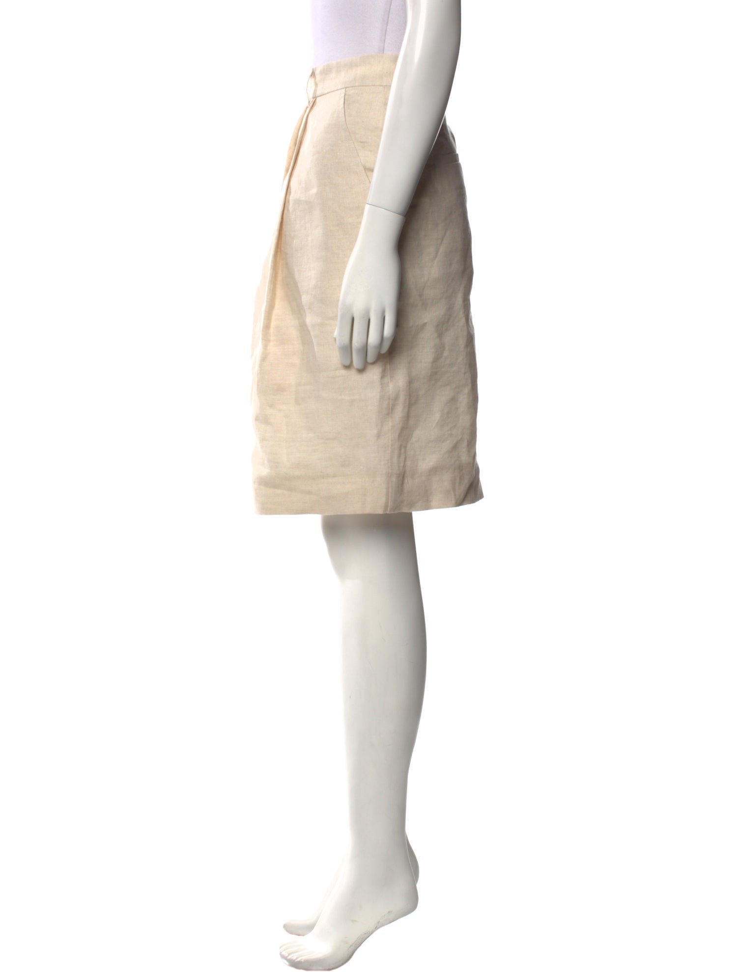 Staud Linen Knee-Length Shorts