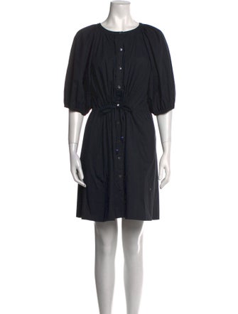 Staud Scoop Neck Mini Dress