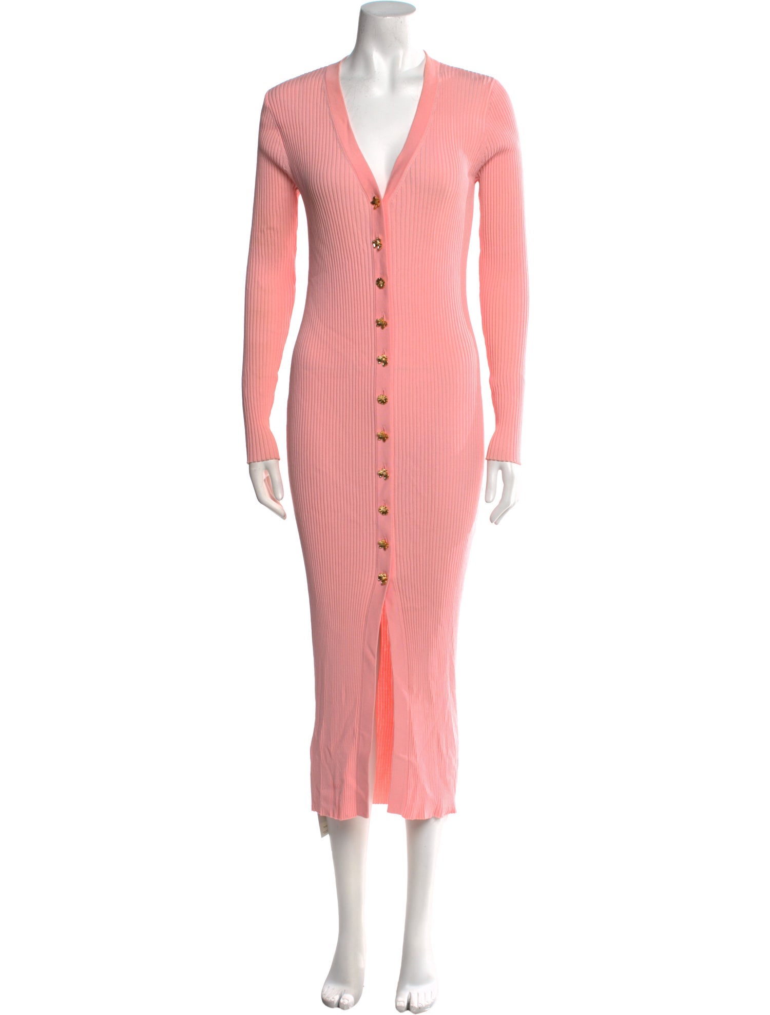 Staud V-Neck Long Dress