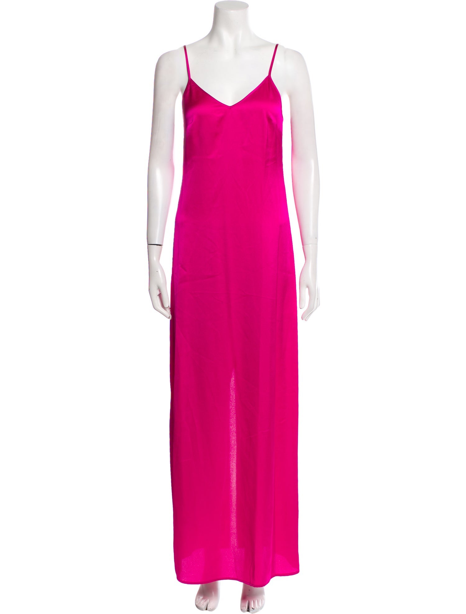 Staud V-Neck Long Dress