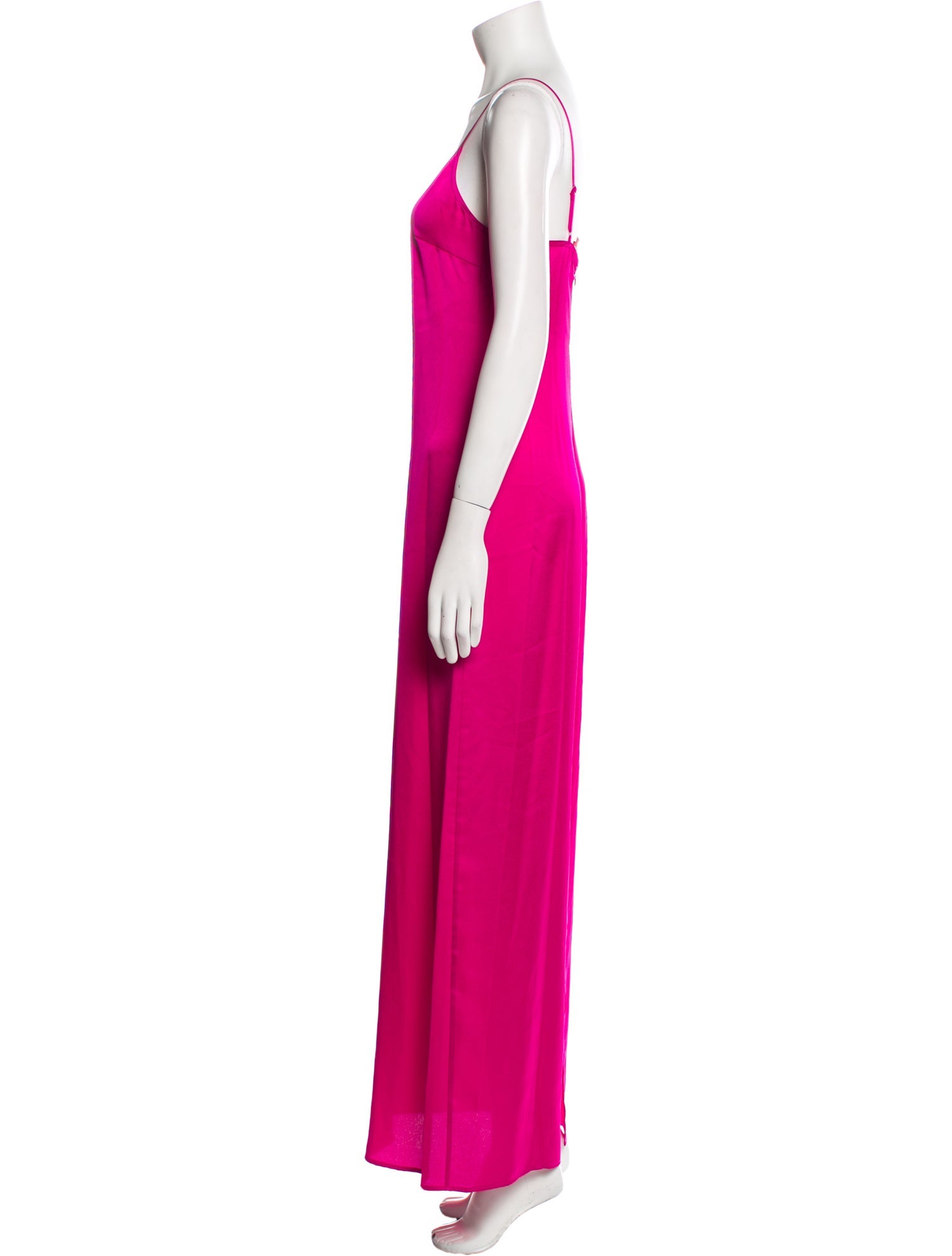 Staud V-Neck Long Dress