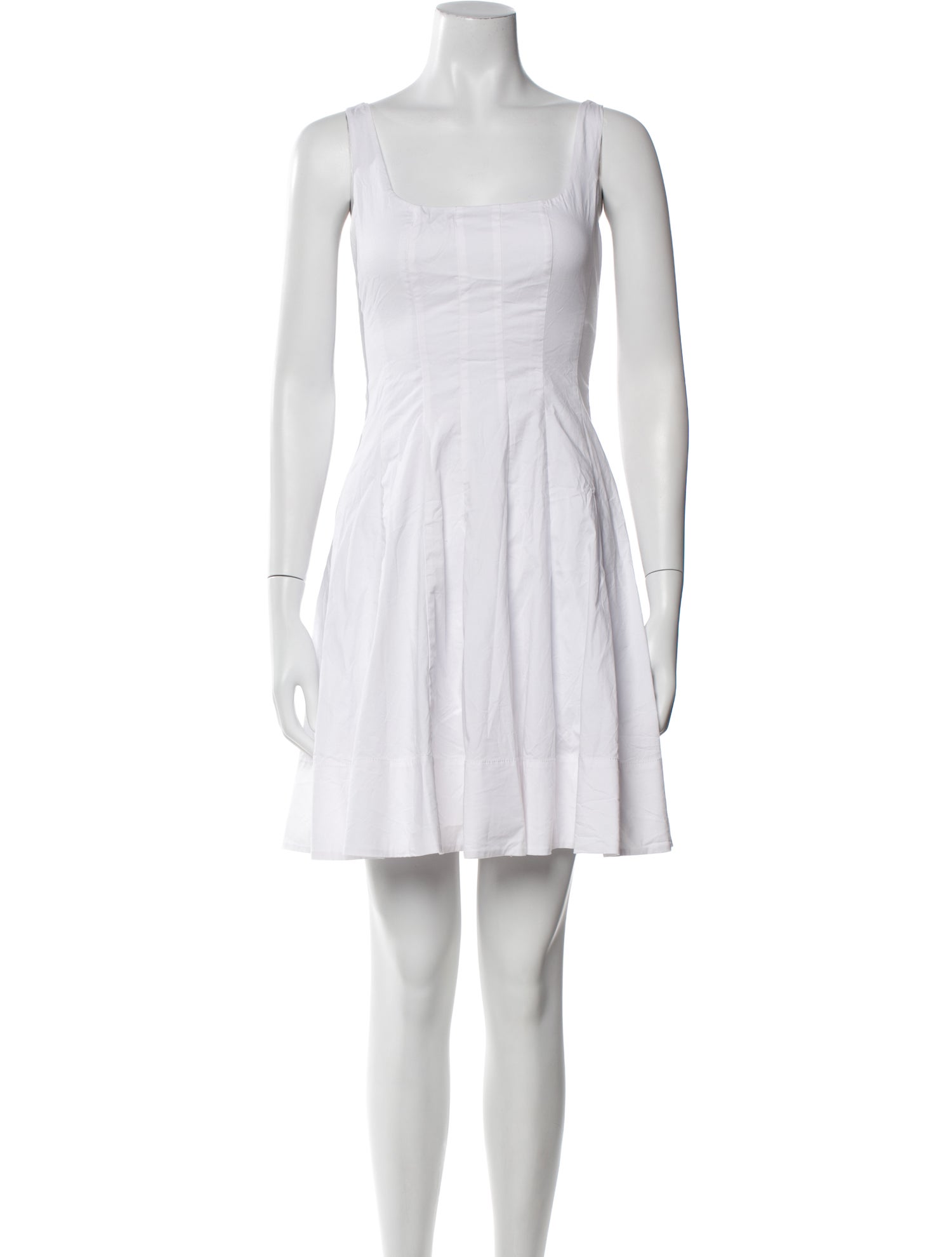 Staud Square Neckline Mini Dress
